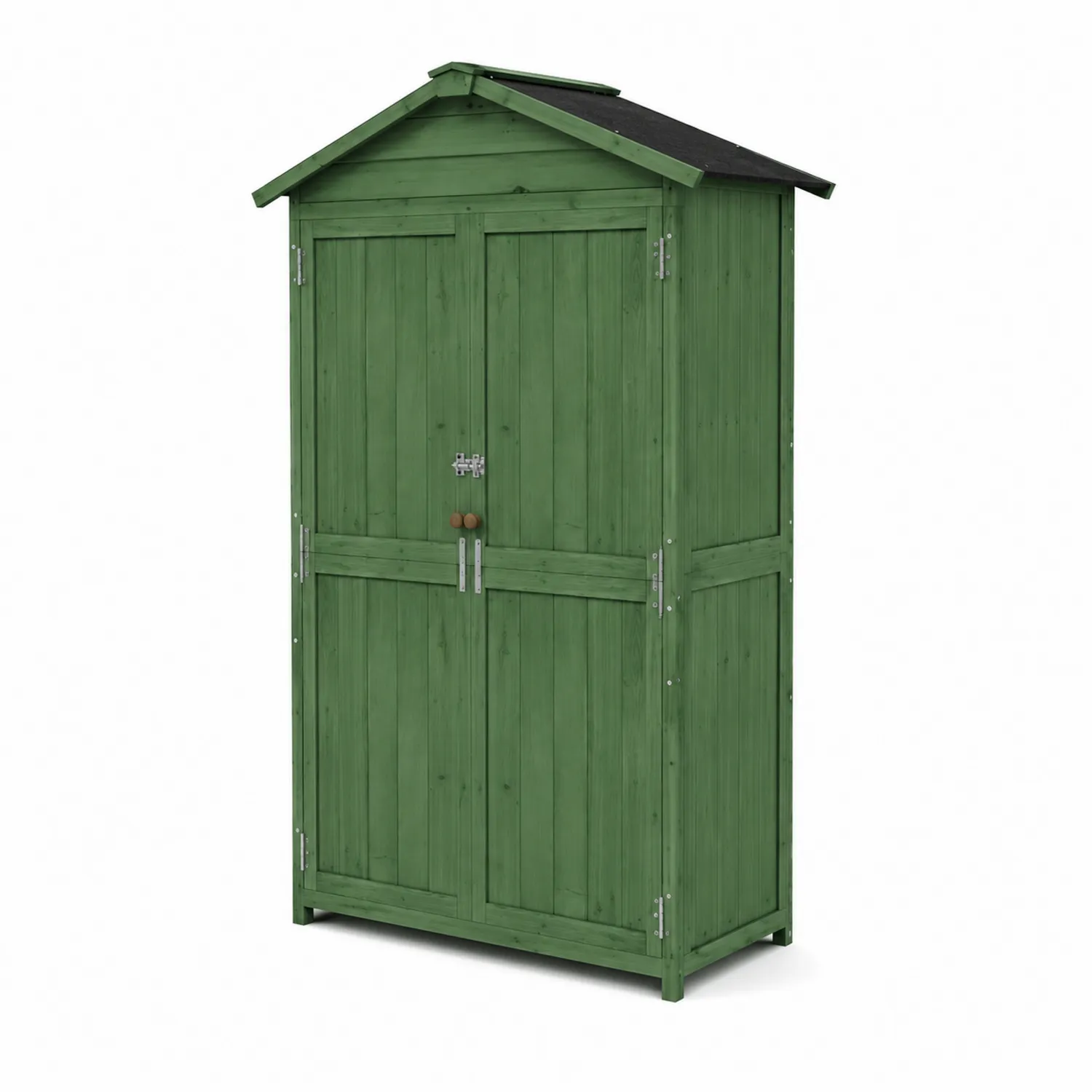 Casetta da giardino in legno 87x46x161 cm verde