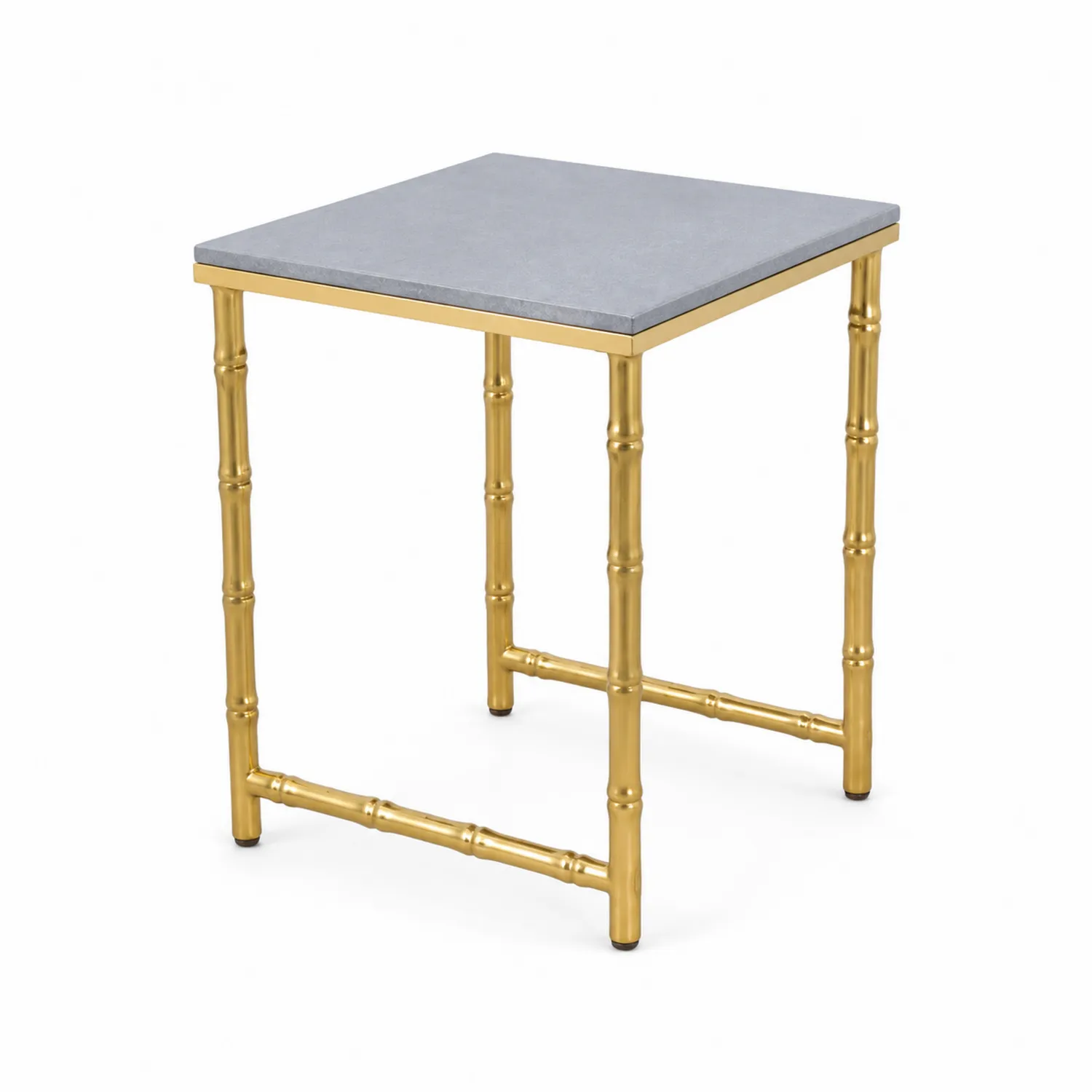Tavolino Quadrato in Metallo con Piano in MDF