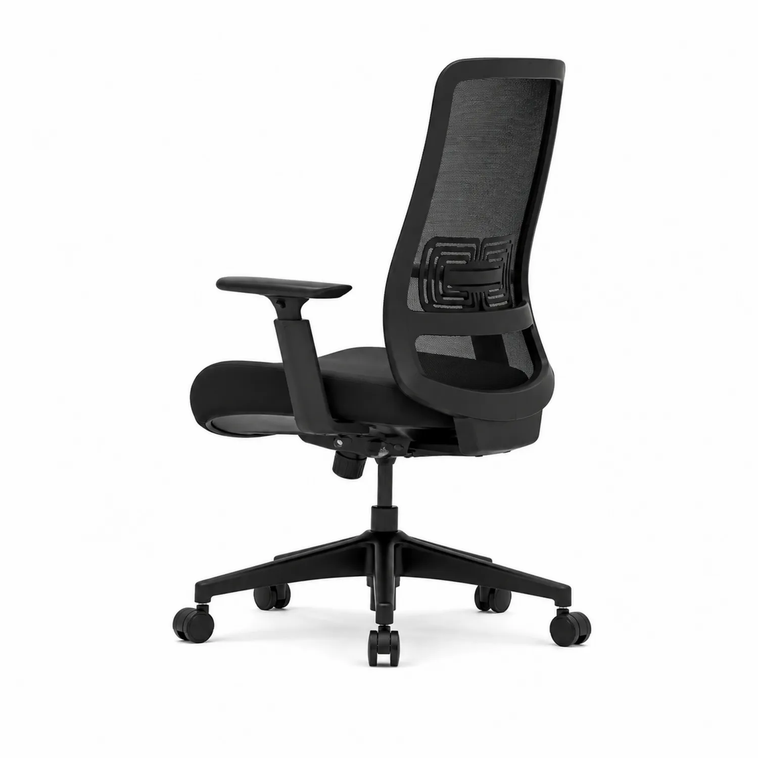 Sedia da ufficio ergonomica nera in rete