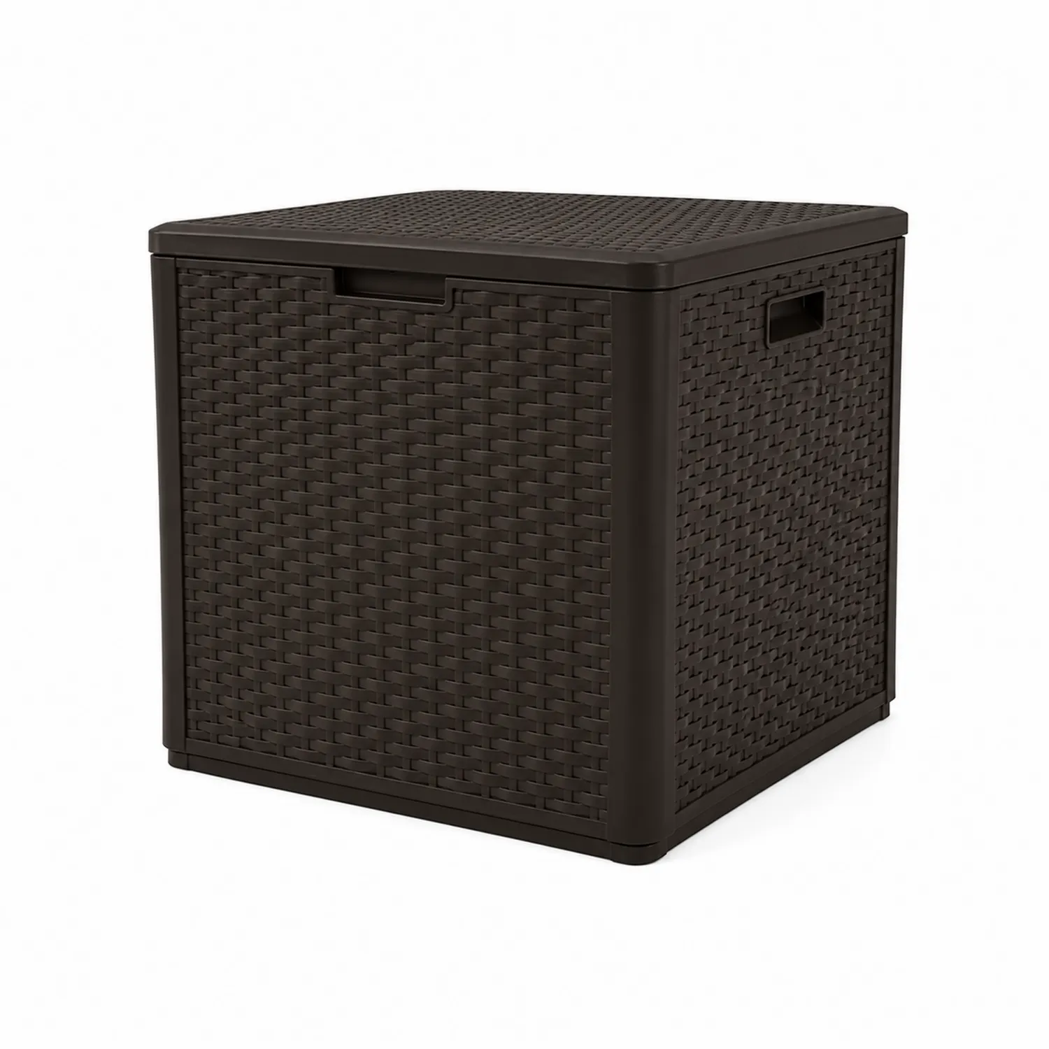 Cassapanca in Plastica Marrone 60x40x50 cm
