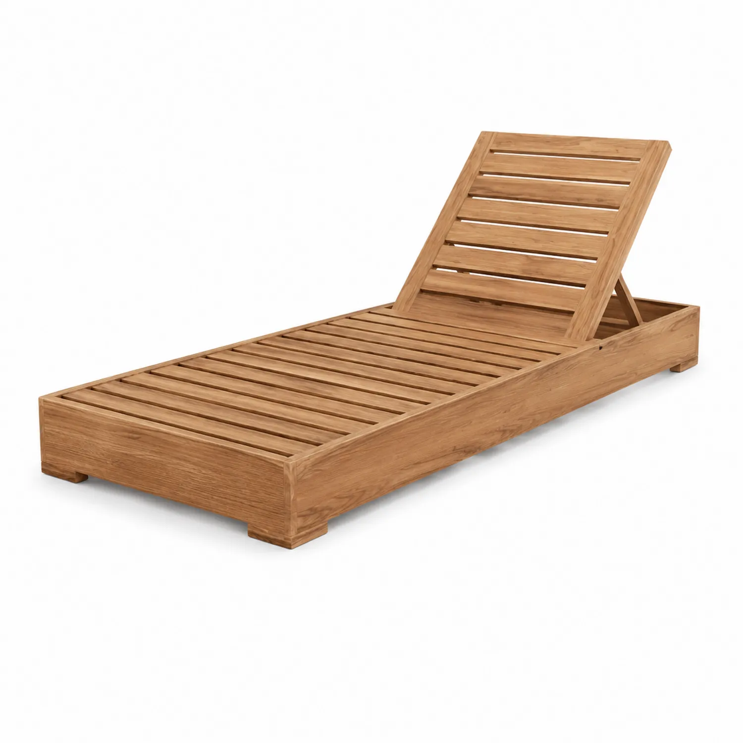 Lettino Prendisole in Legno di Teak