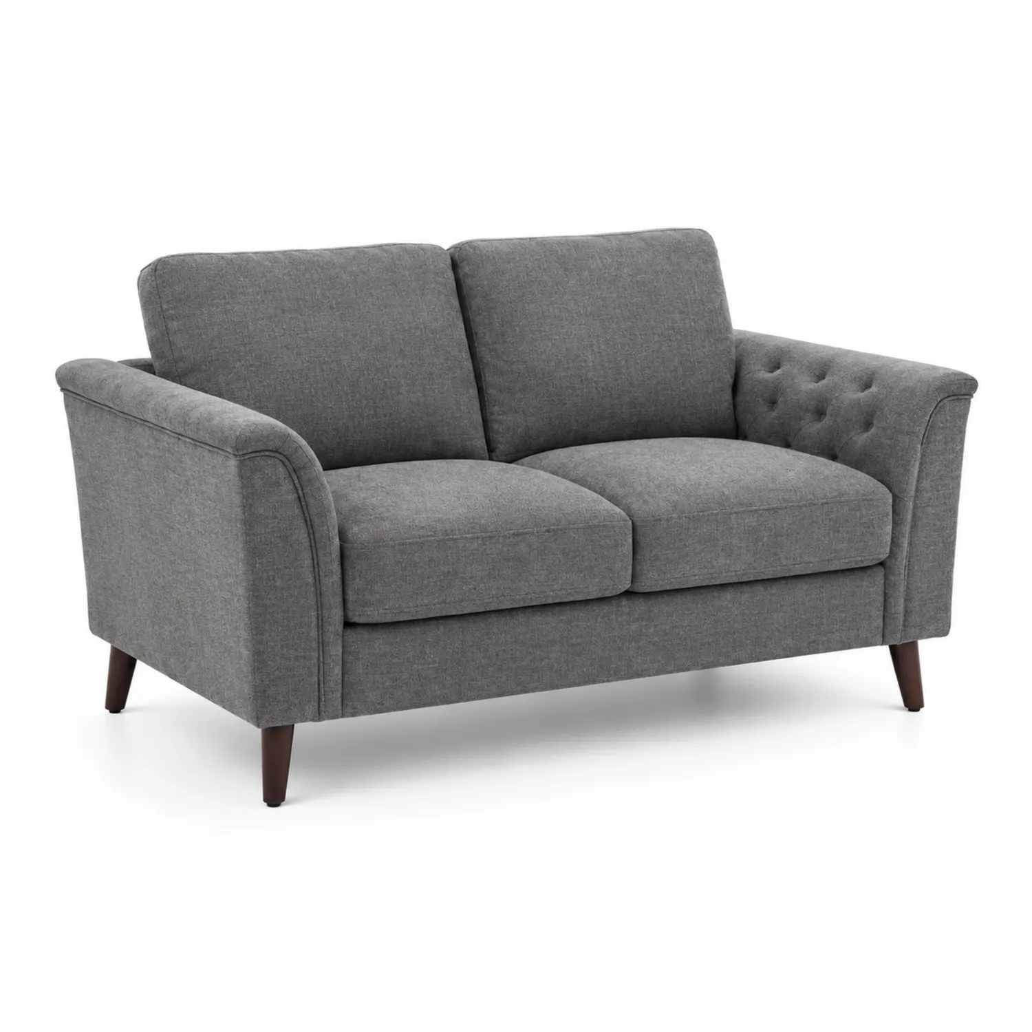 Divano Loveseat 2 posti in tessuto e legno