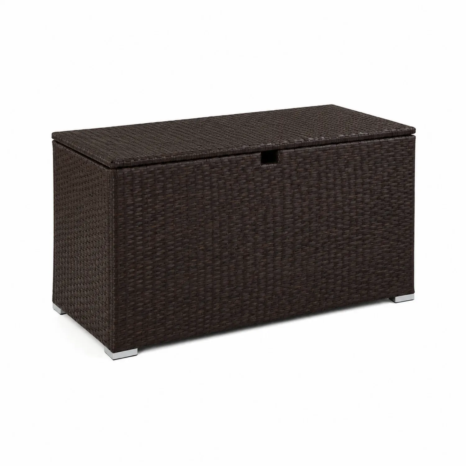 Cassapanca Contenitore in Rattan Sintetico Marrone