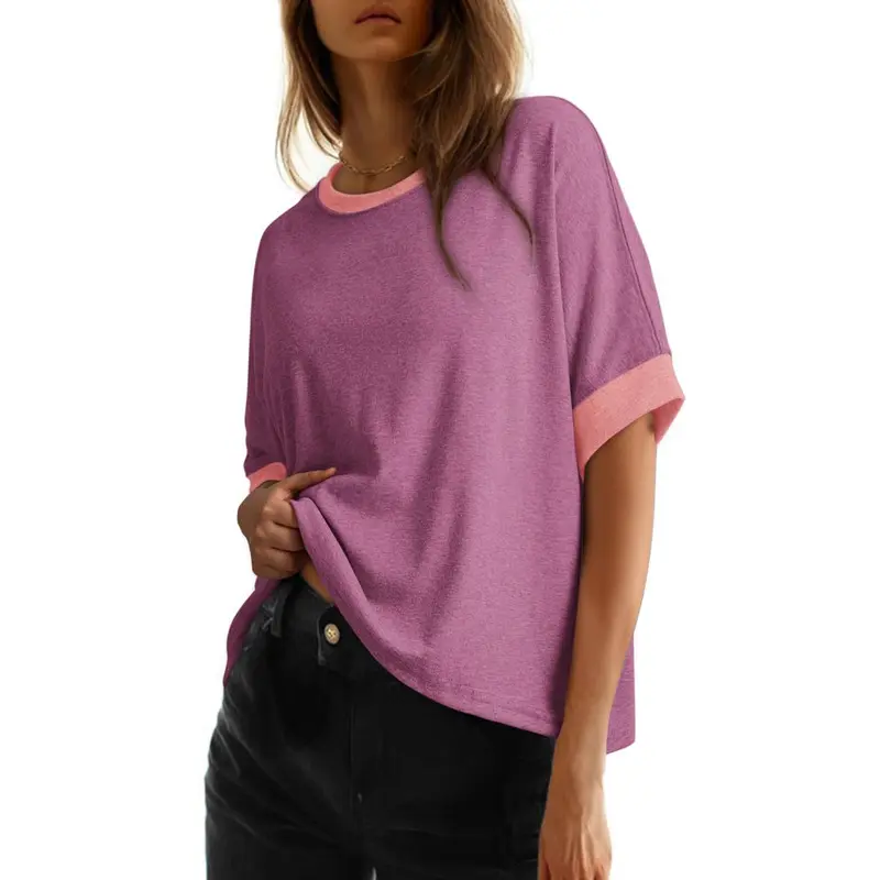 Dokotoo Women's Tops for Women 2026 Loose Oversized Basic Tee Comfortable Soft Fabric Flattering Fit - Womenswear