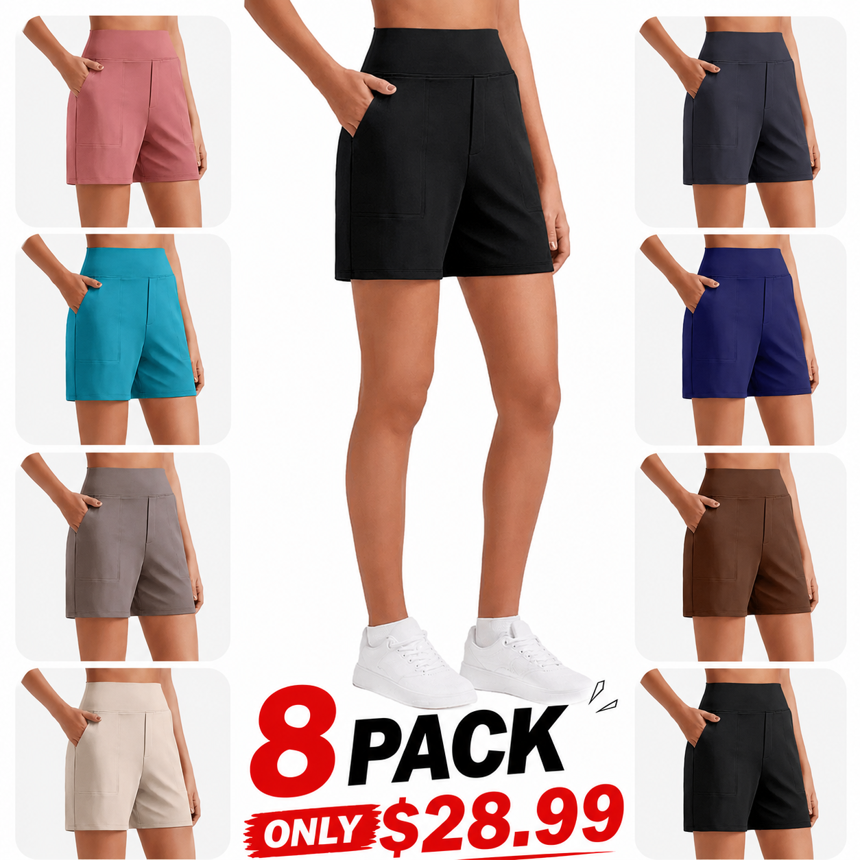G4Free High Waisted Yoga Bermuda Shorts | Women Casual Activewear