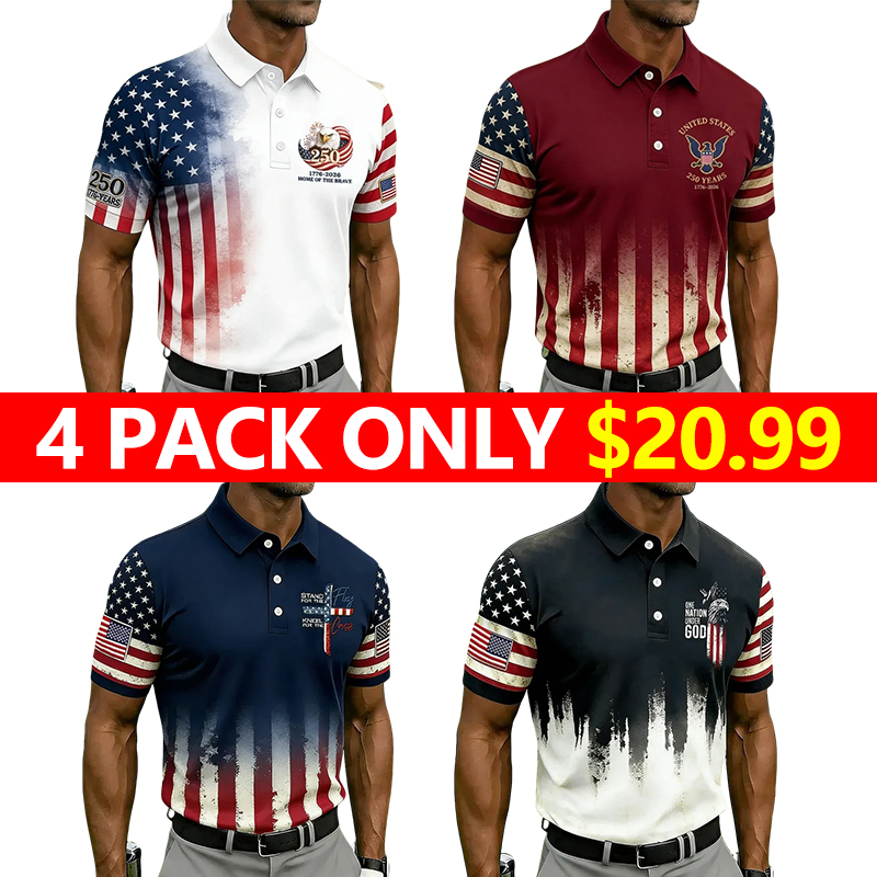 🇺🇸 Celebrate America’s 250th Anniversary in Style  - Patriotic USA Performance Shirt