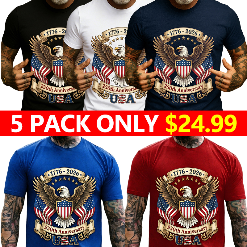 🇺🇸 Celebrate America’s 250th Anniversary in Style  - Patriotic USA Performance Shirt