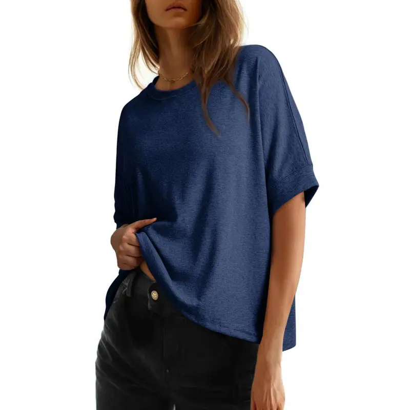 Dokotoo Women's Tops for Women 2026 Loose Oversized Basic Tee Comfortable Soft Fabric Flattering Fit - Womenswear