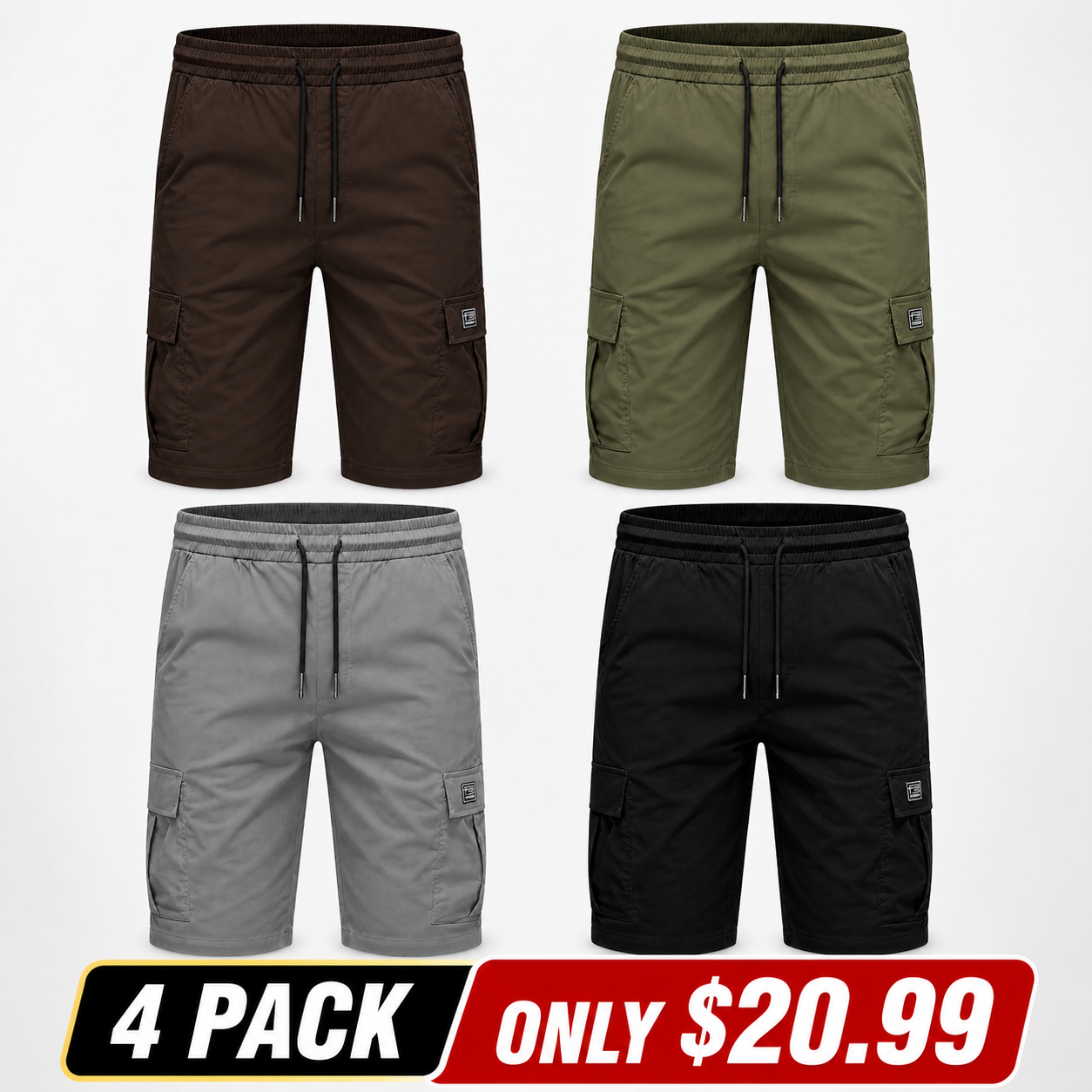 Breathable Men’s Cargo Shorts – All Day Wear