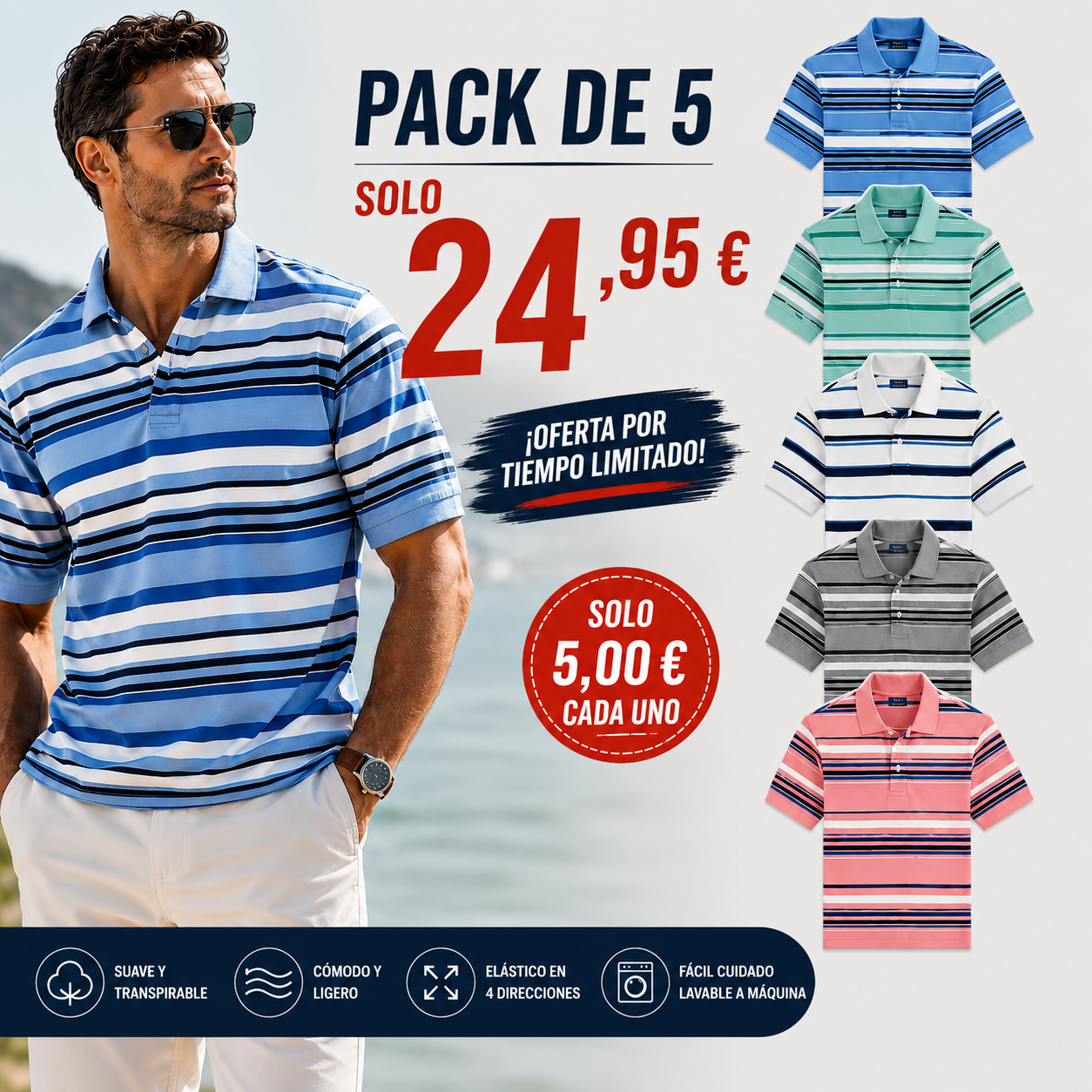La camiseta polo más cómoda de 2026 que vuelve locos a los hombres