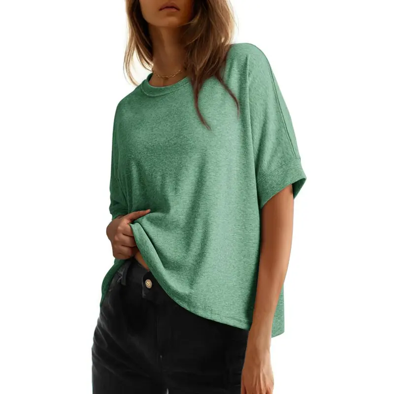 Dokotoo Women's Tops for Women 2026 Loose Oversized Basic Tee Comfortable Soft Fabric Flattering Fit - Womenswear