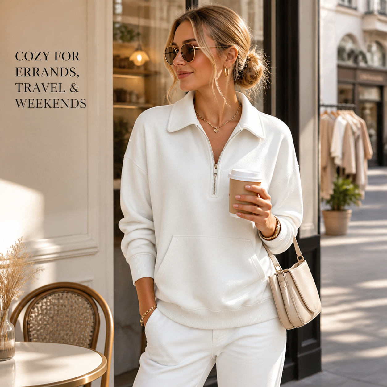Half-Zip Collar Pullover lifestyle