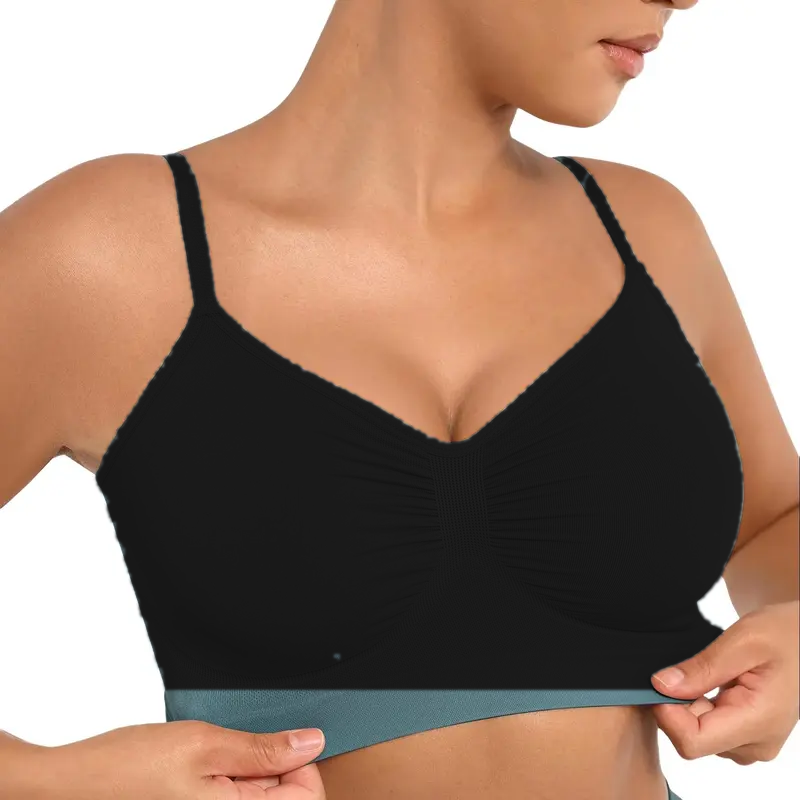 Black seamless bralette