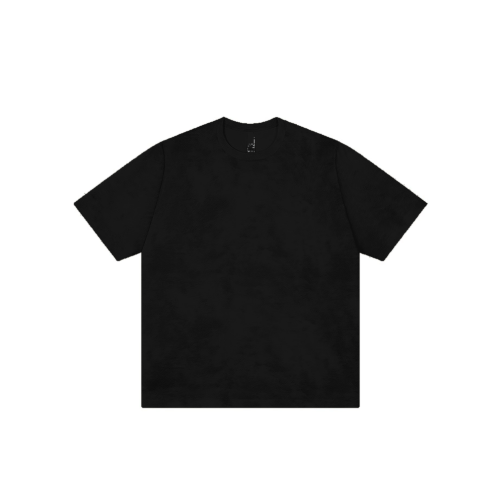 Black mineral wash tee