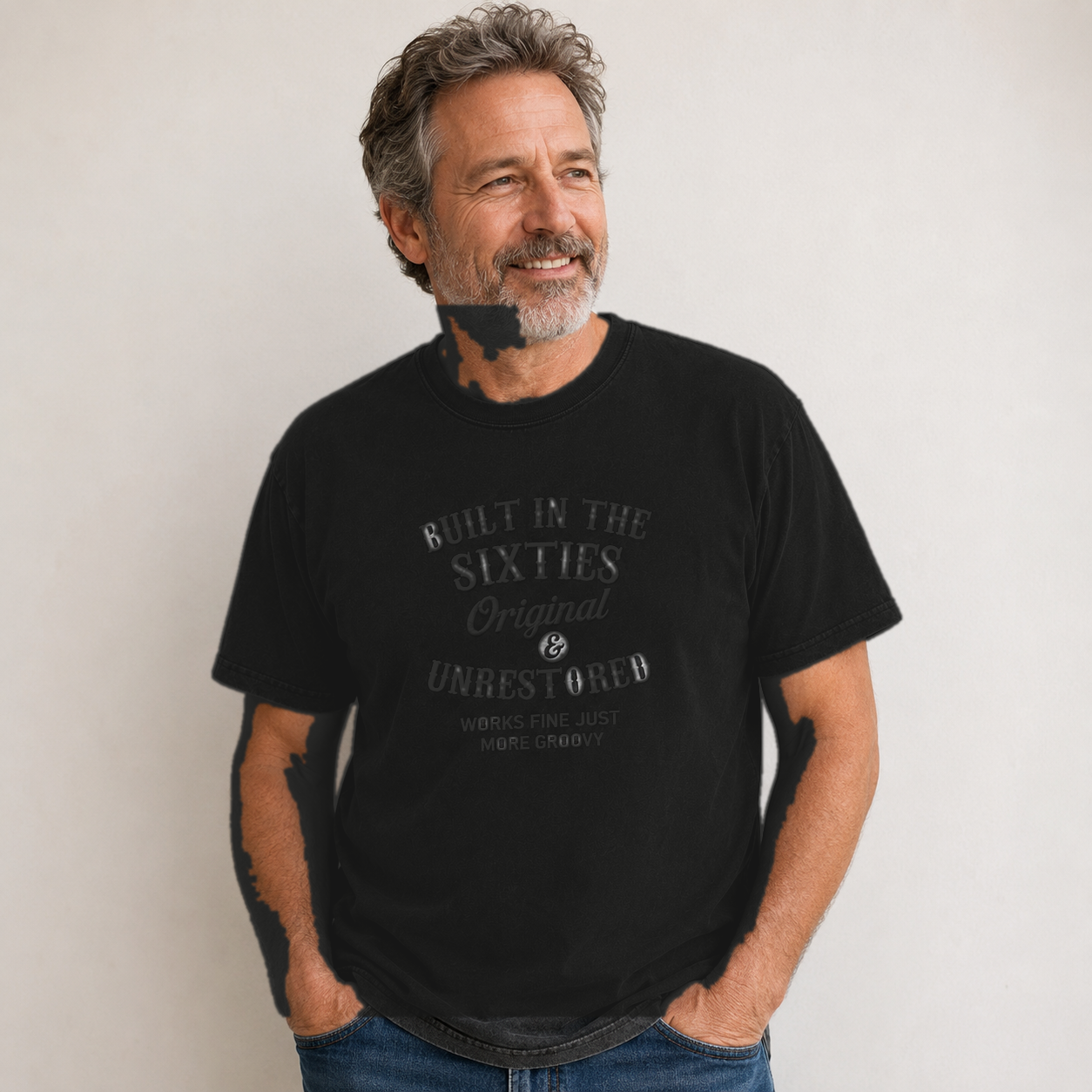 Black vintage graphic tee