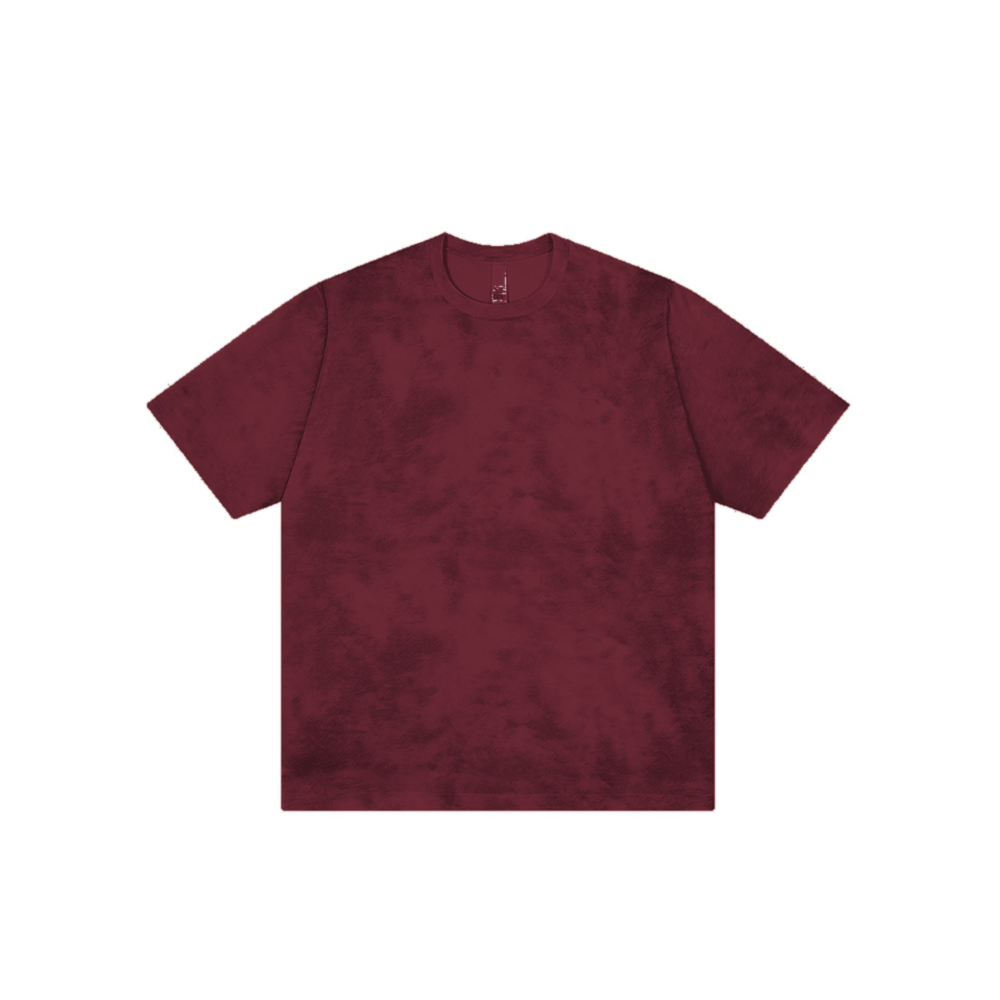 Burgundy mineral wash tee