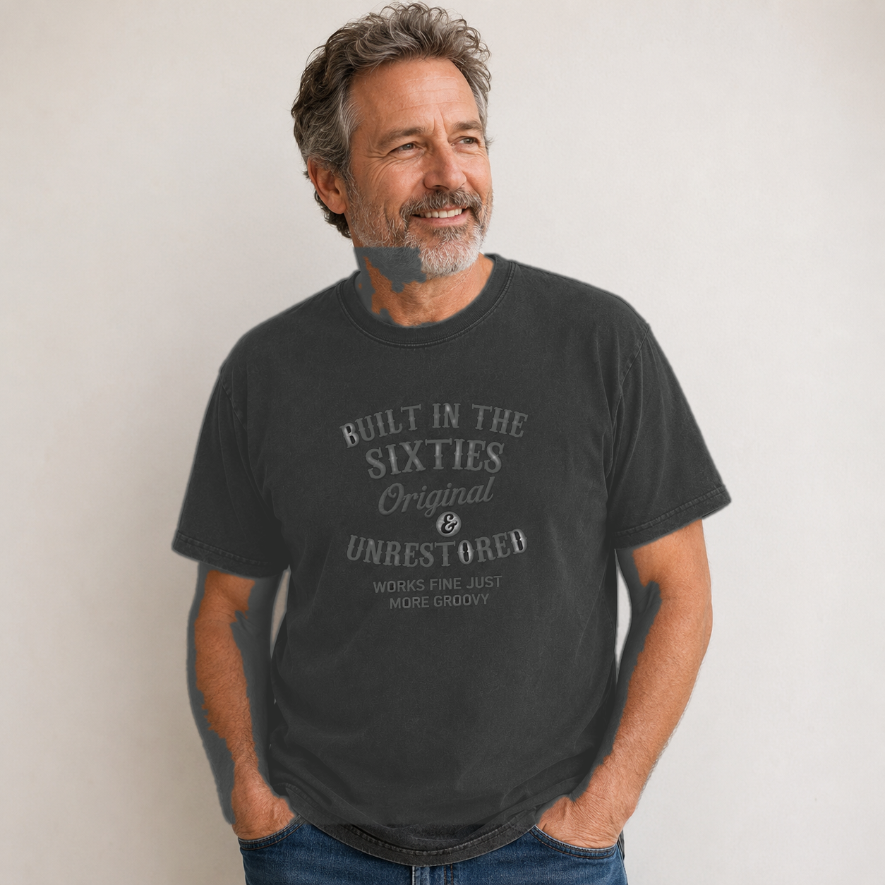 Charcoal vintage graphic tee