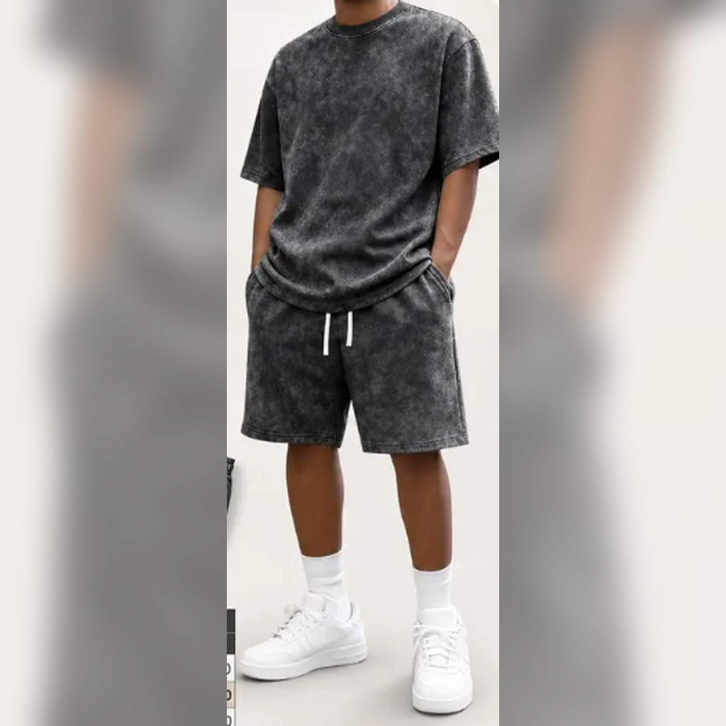 Charcoal washed set