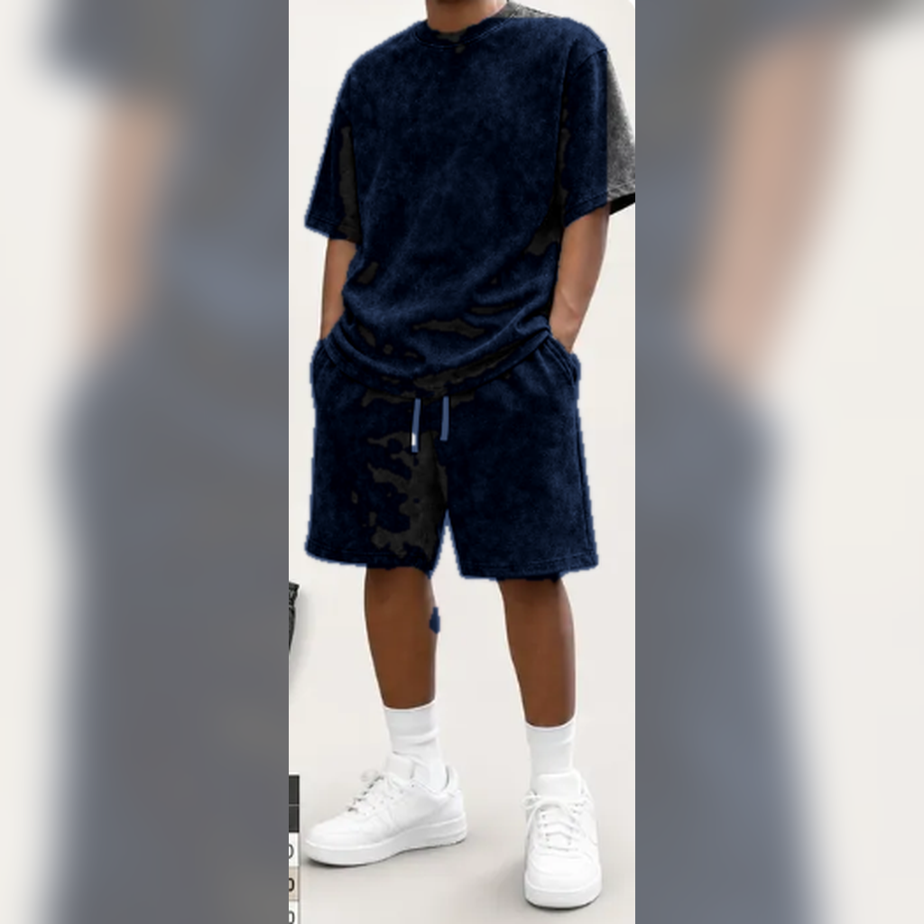 Navy washed set