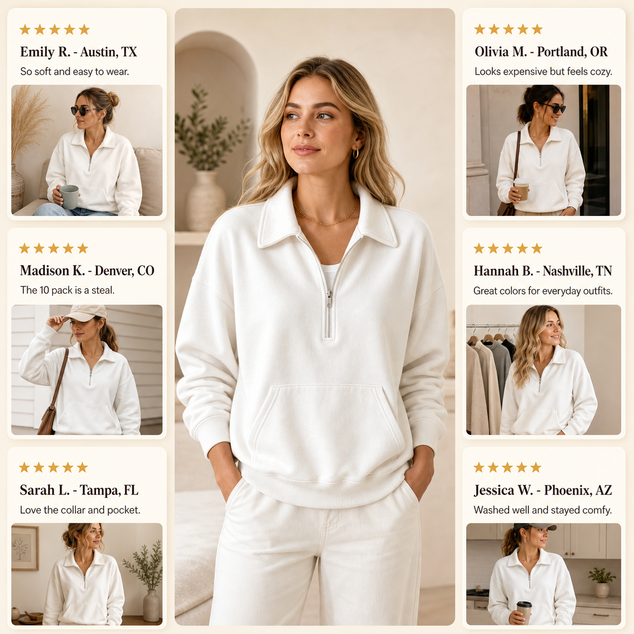 Half-Zip Collar Pullover customer reviews