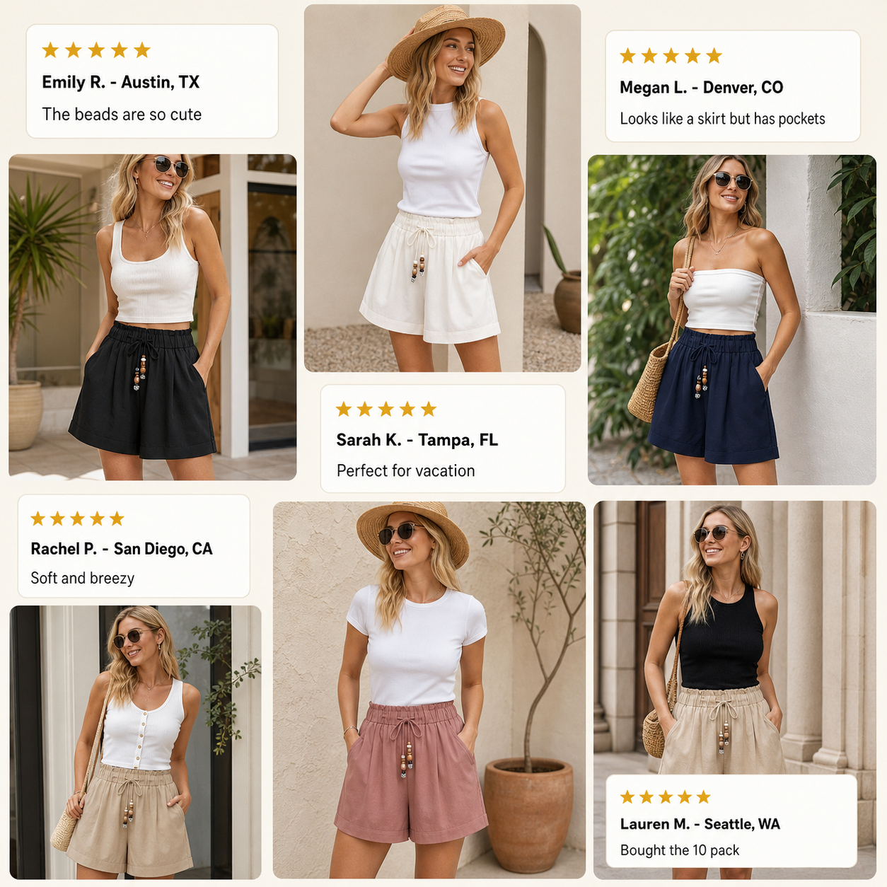 Customer review waterfall
