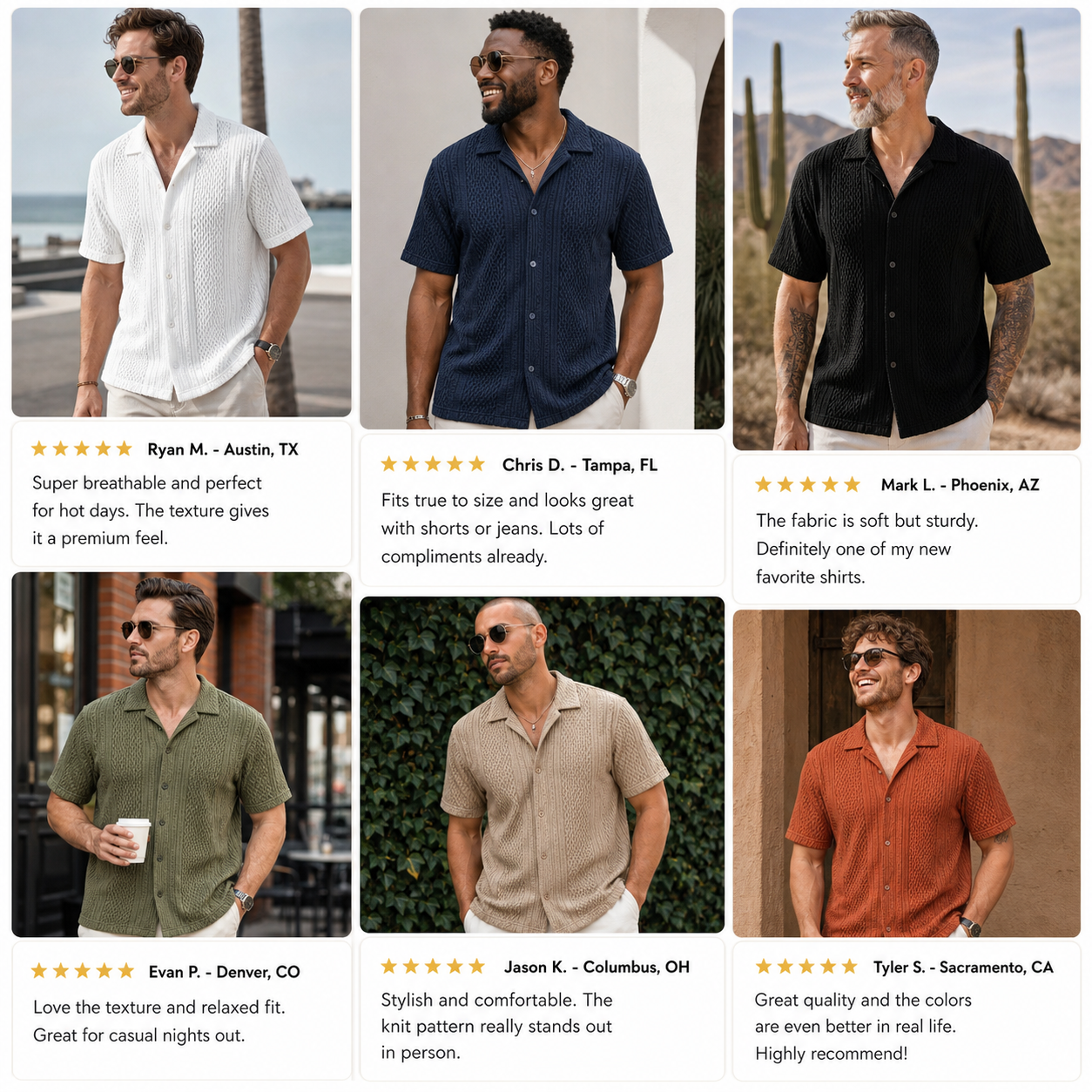 Customer review waterfall