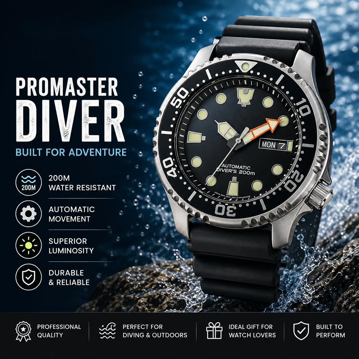 Tough Enough for the Ocean. Stylish Enough for Daily Wear.