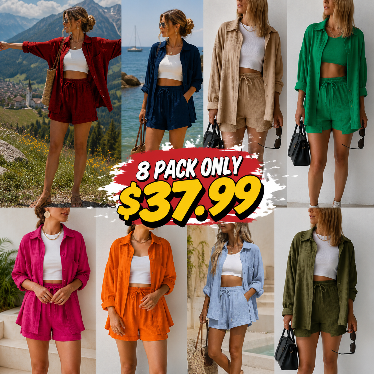 Limited-time 60% off: A summer essentials three-piece set designed for comfort and everyday elegance