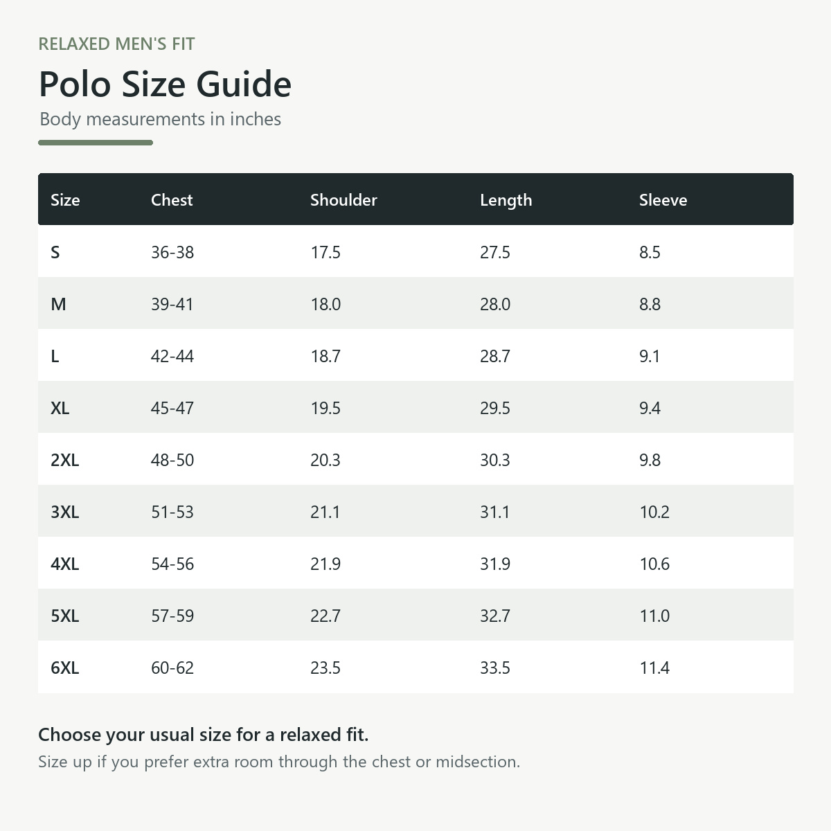 T3u0711001 size guide