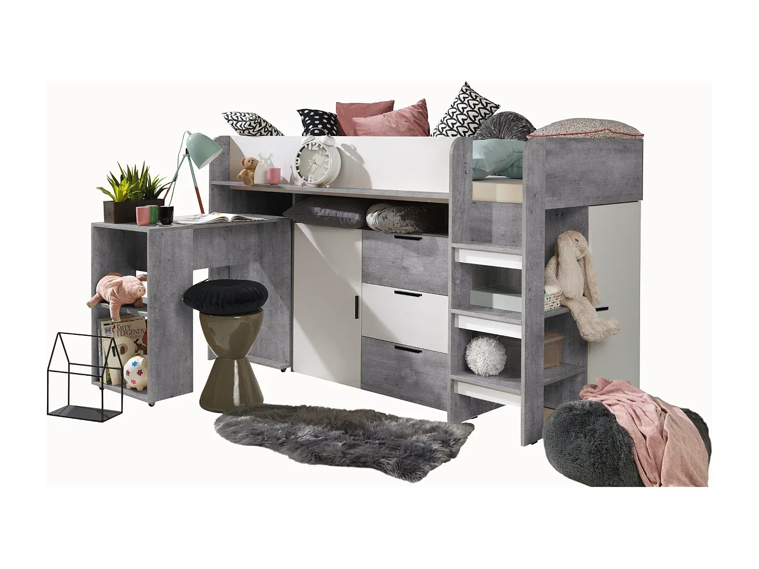 Schlafzimmer,Bereich Bett,Etagenbett-livelira.com