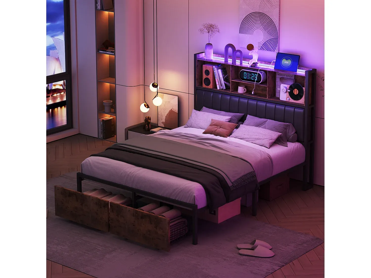 Schlafzimmer,Bereich Bett,Bettrahmen-livelira.com