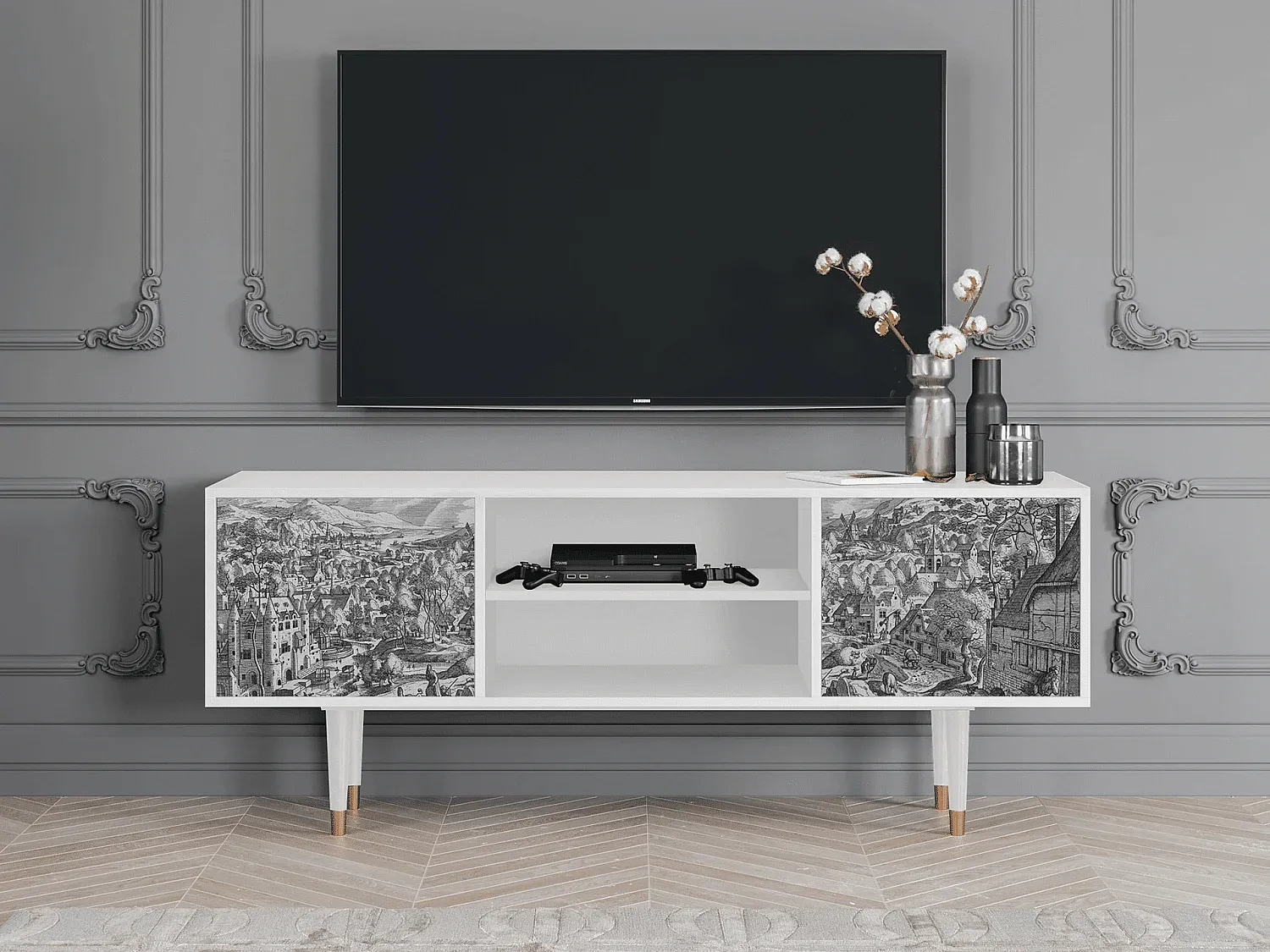 Wohnzimmer und Flur,Wohnzimmermöbel,TV-Board-livelira.com