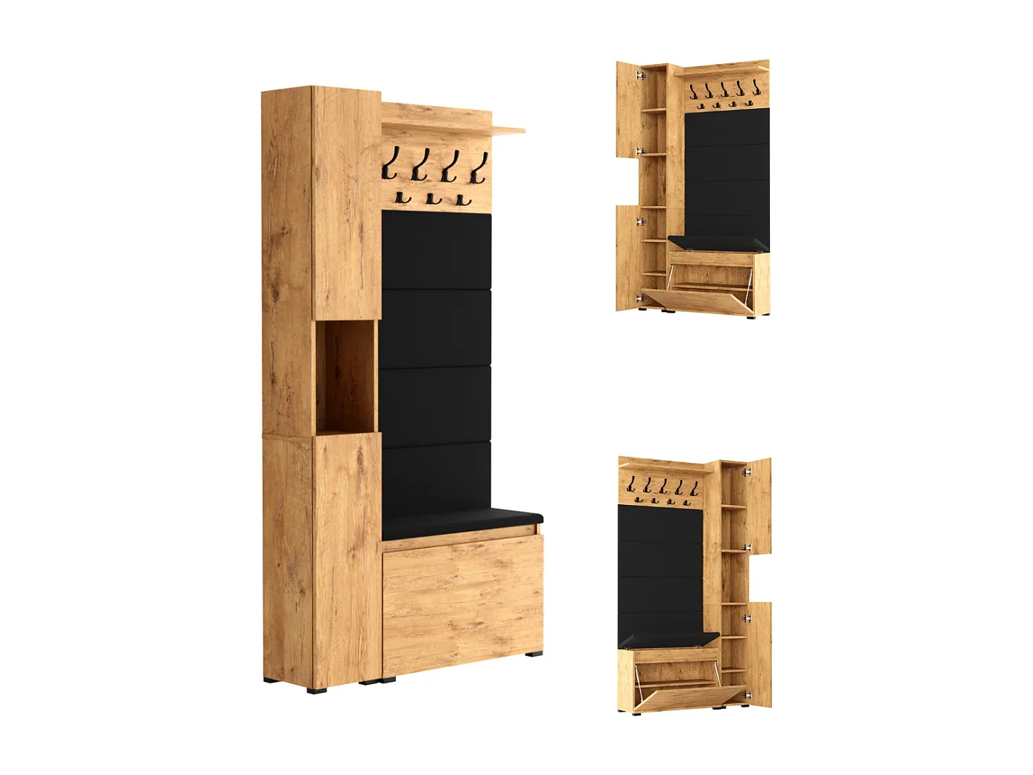 Wohnzimmer und Flur,Bereich Flurmöbel und Ordnungshelfer,Garderobe-livelira.com