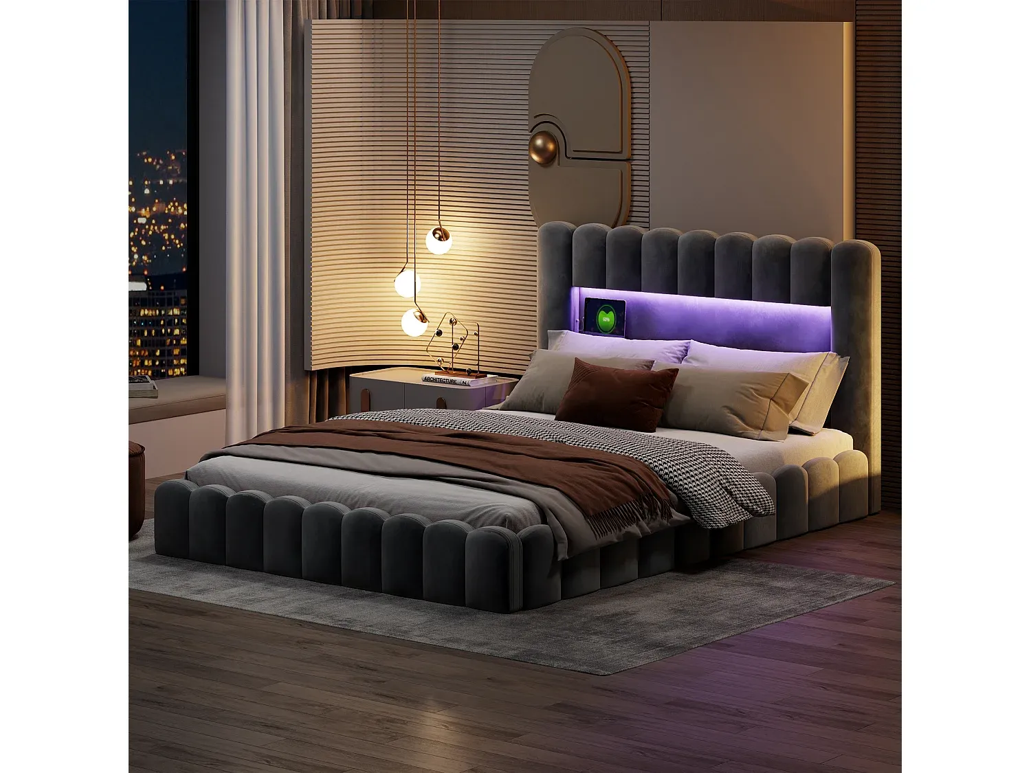 Schlafzimmer,Bereich Bett,Bett mit Bettkasten-livelira.com