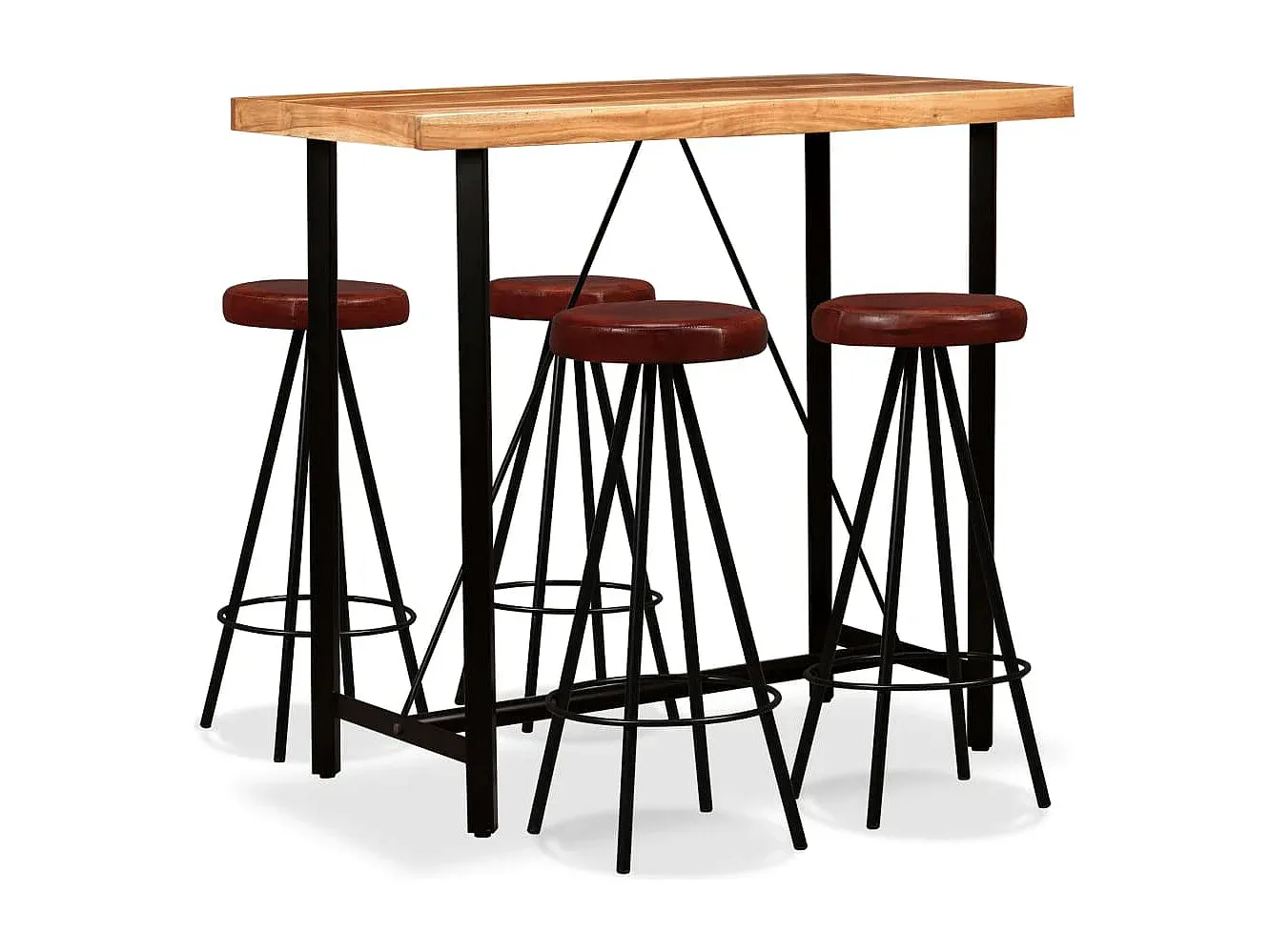 Esszimmer und Küche,Esszimmermöbel,Set aus hohem Tisch und Stuhl-livelira.com