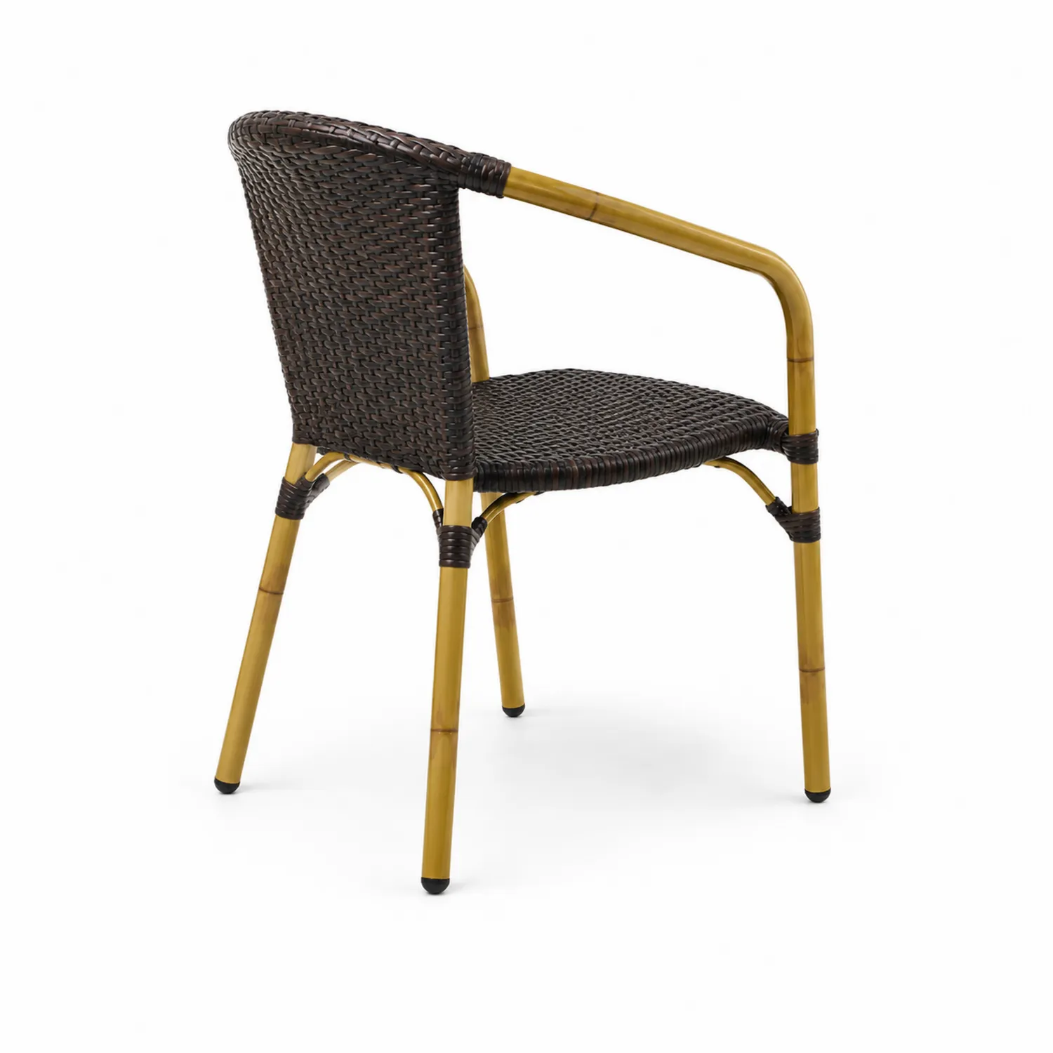 Sedia da Esterno in Rattan Sintetico con Struttura in Alluminio-Casnidolor