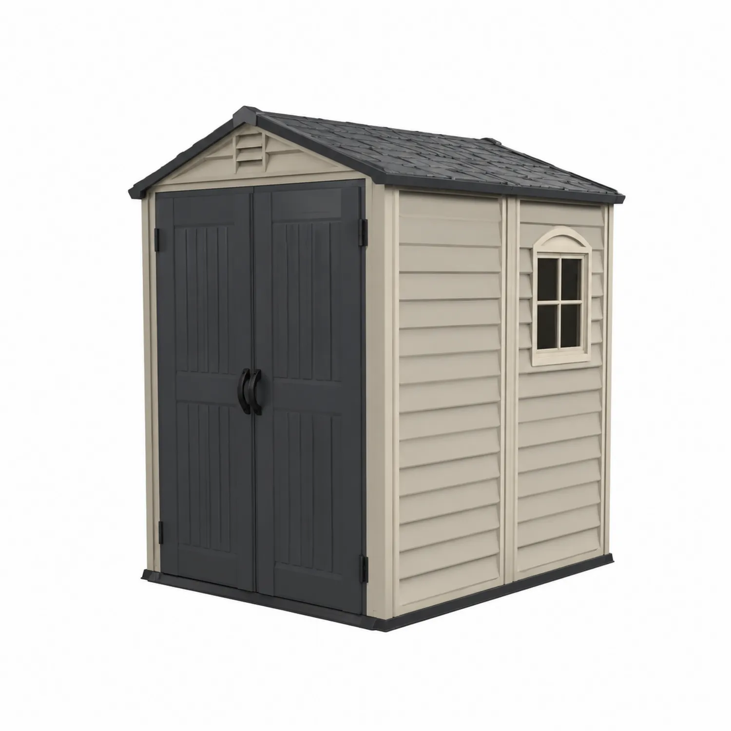 Casetta da Giardino in Resina Beige 183x111x200 cm-Casnidolor