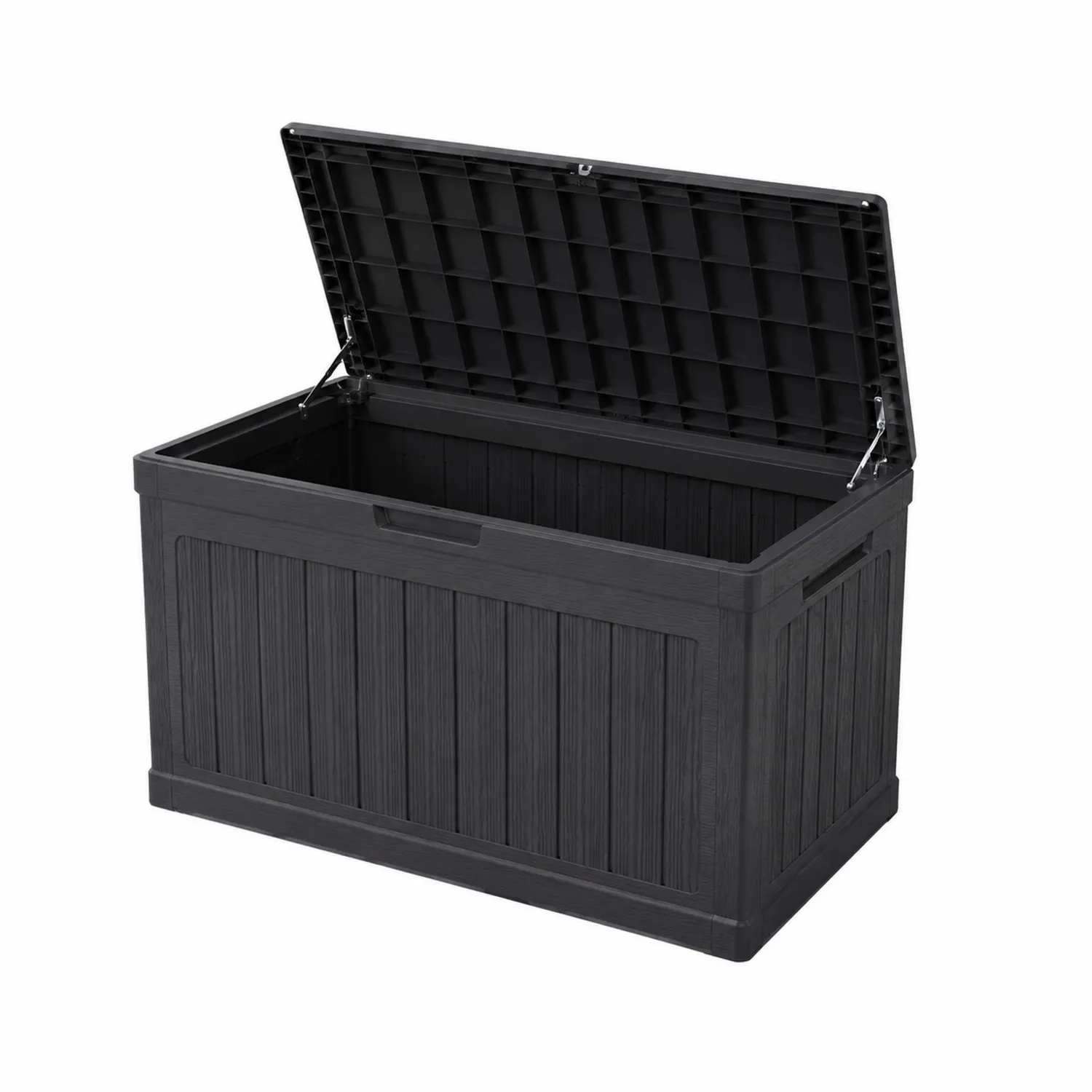 Cassapanca in plastica nera 120x60x65 cm-Casnidolor