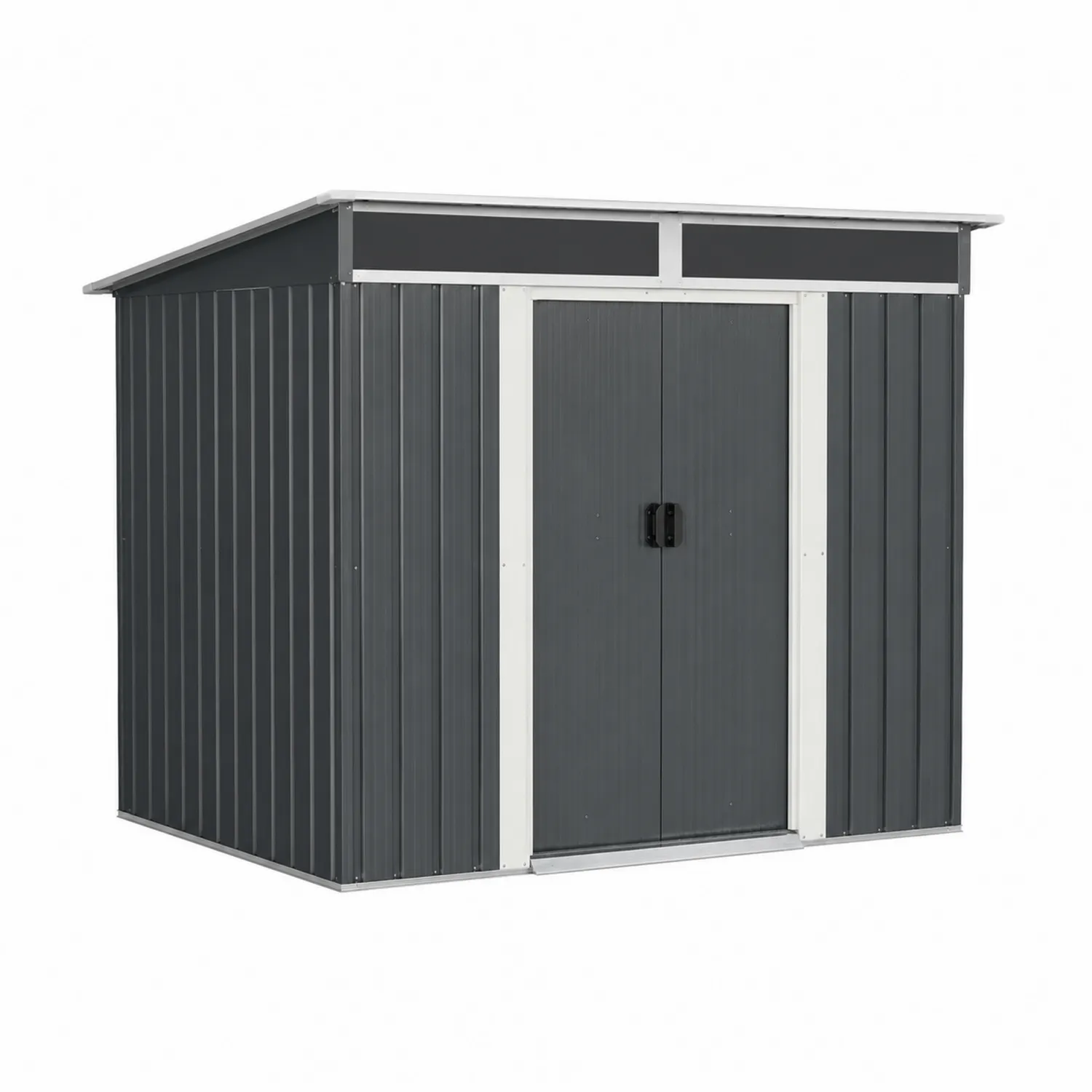 Capanno da Giardino in Acciaio 213x127x185 cm-Casnidolor