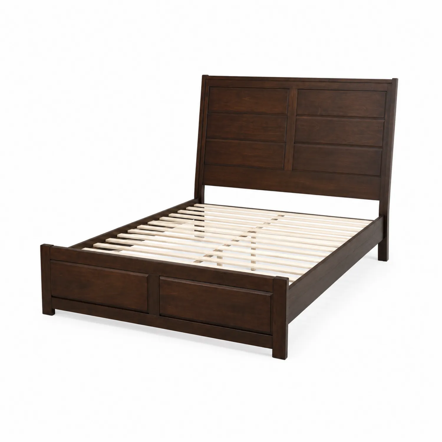 Letto in Legno Massello con Testiera Pannellata-Casnidolor