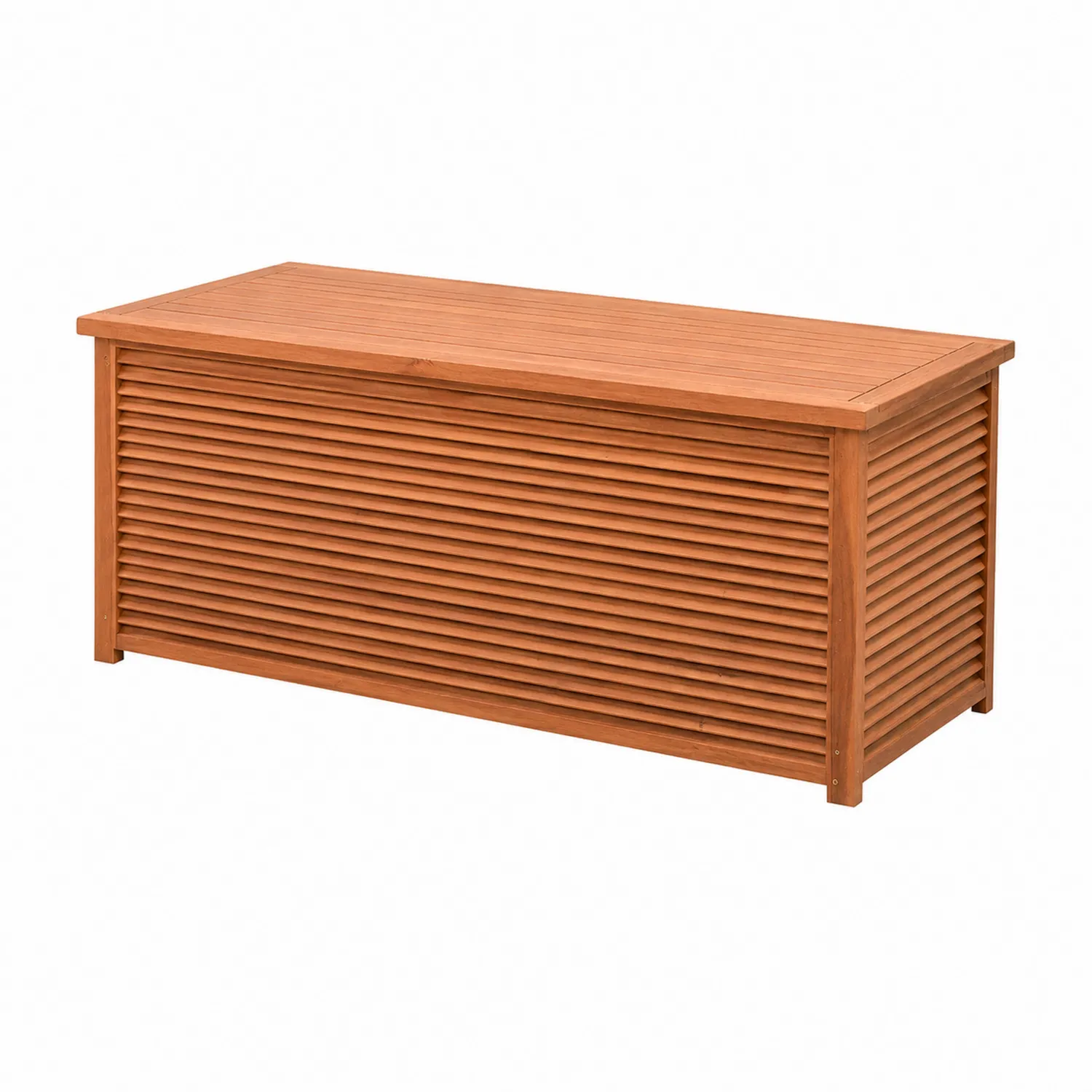 Cassapanca in Legno di Acacia Marrone 120x45x50cm-Casnidolor