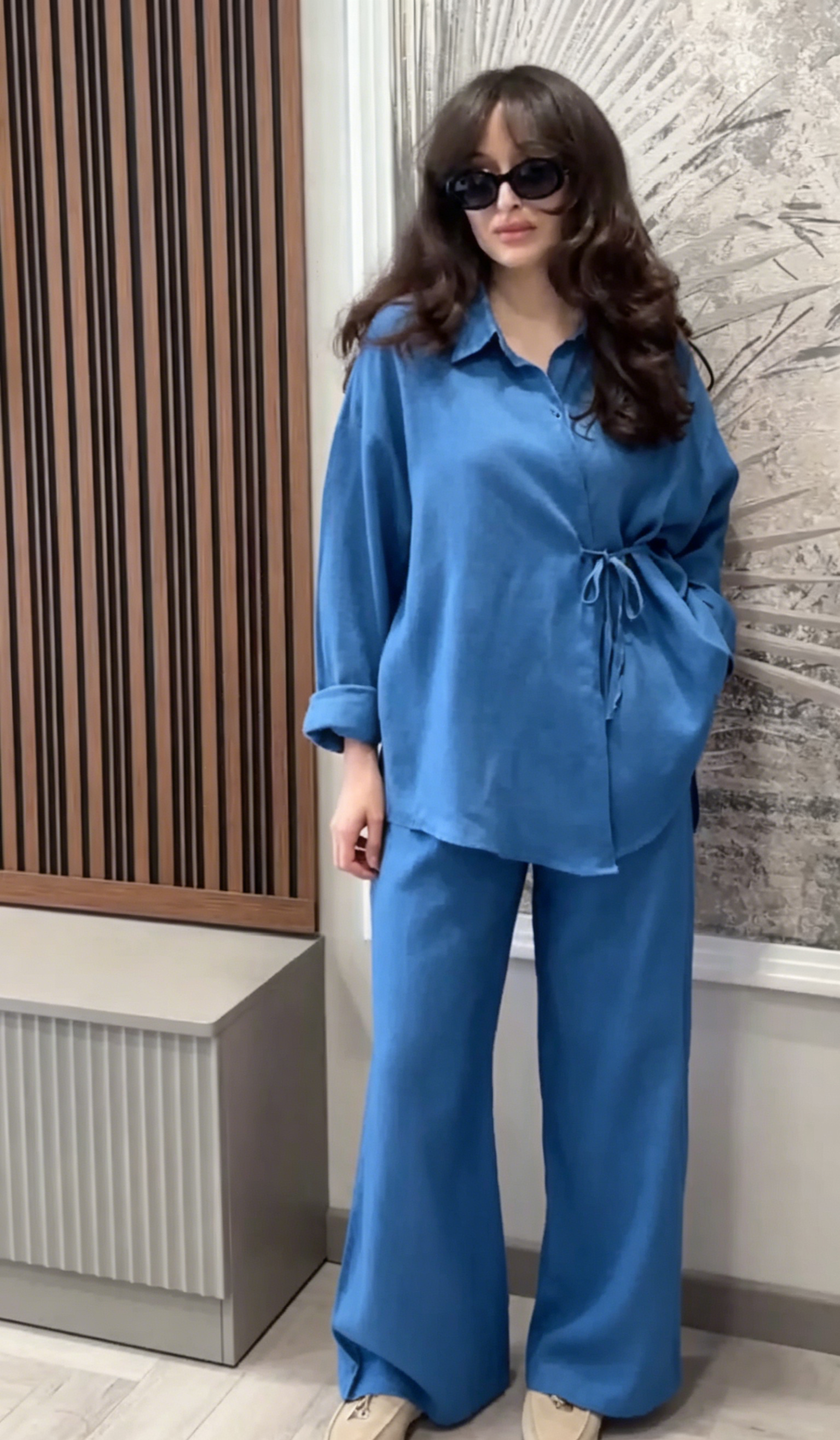🌿100% Brand New Linen🔥 Women's Linen Cotton Two-Piece Set