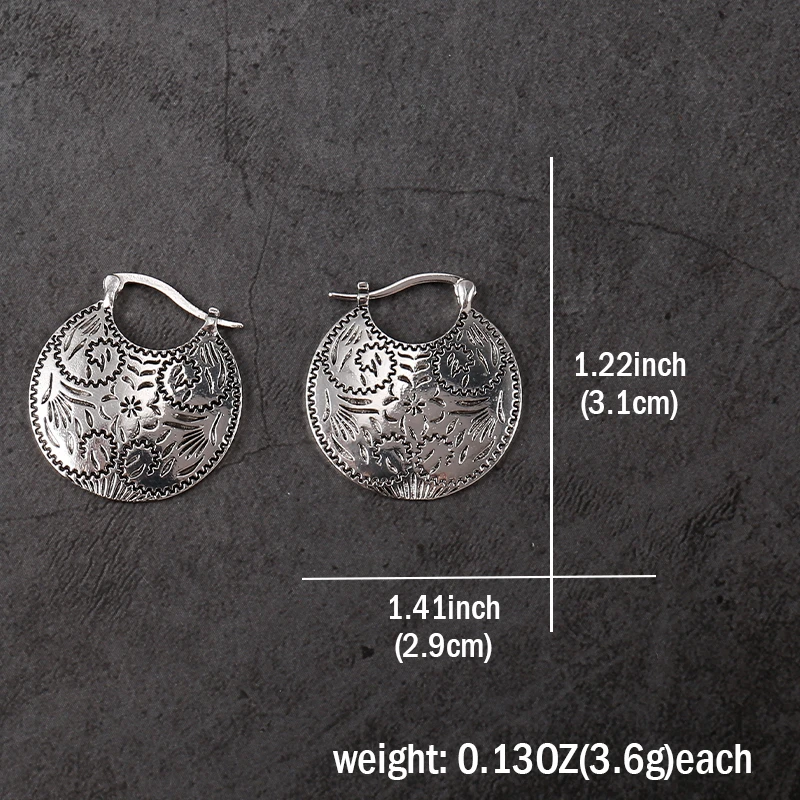  carving flowers drop earrings charm women jewelry fashion wedding engagement party gift 3