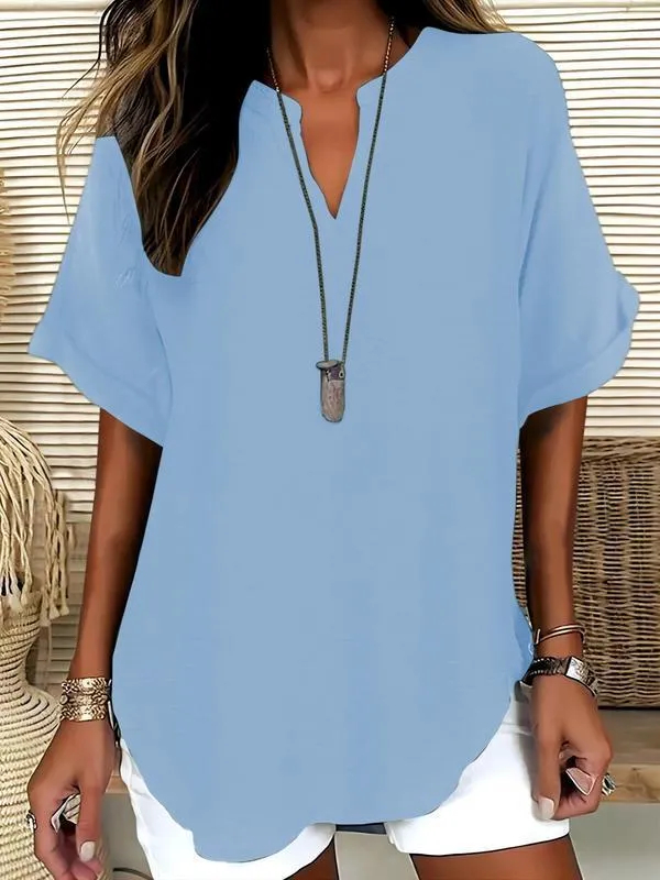 🔥Women's Casual Versatile Short-Sleeve Shirt