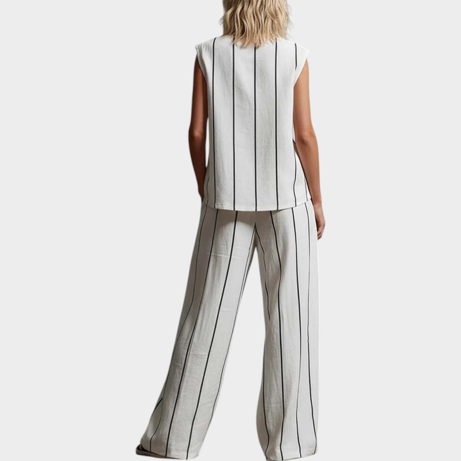 Today 50% off🔥Women’sStriped Linen Relax Set