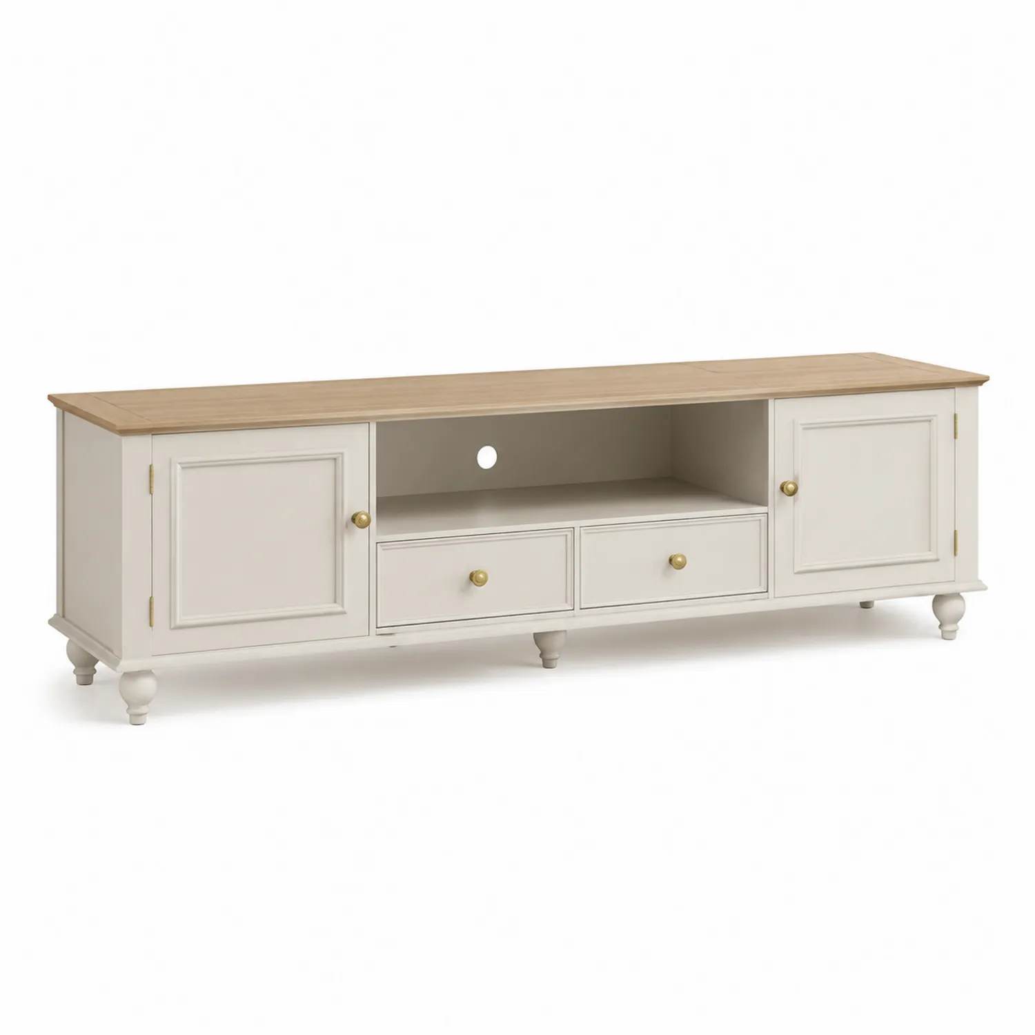 Mueble para TV de MDF con puertas y cajones 180 cm-Casabonitaix