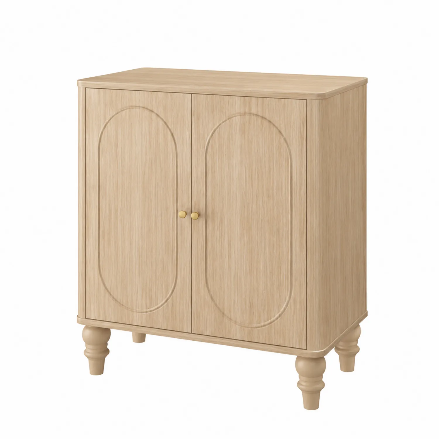 Armario de madera con 2 puertas, 80x40x95 cm, Roble claro-Casabonitaix