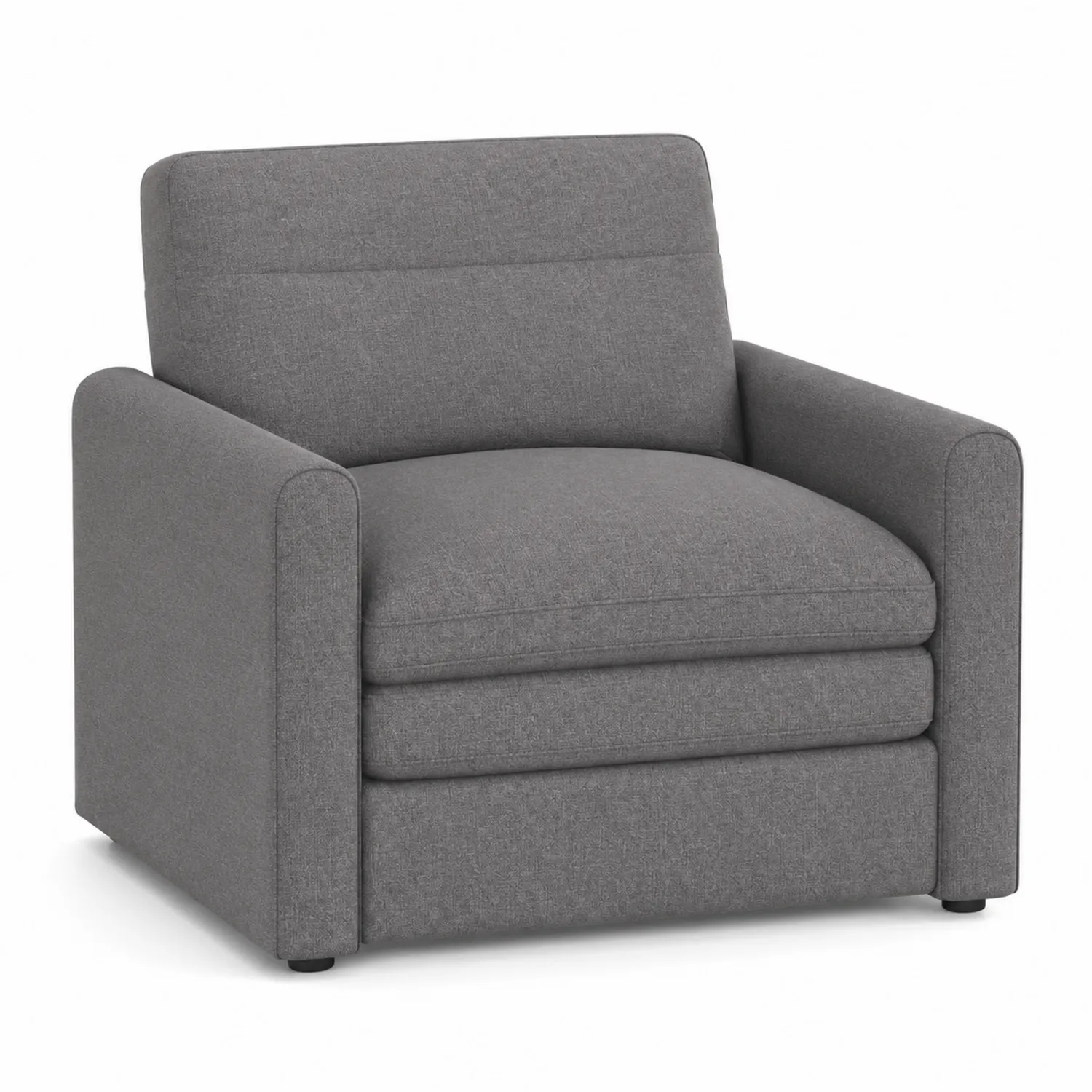 Sofá Individual Tapizado en Tela Gris Claro 100x85x75 cm-Casabonitaix