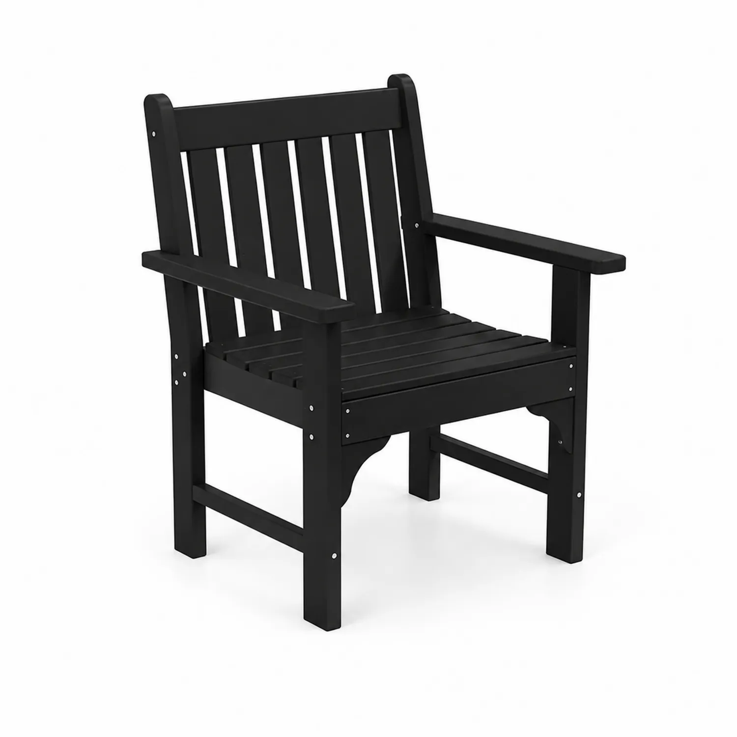 Sillón de polietileno negro para exterior 60x60x90cm