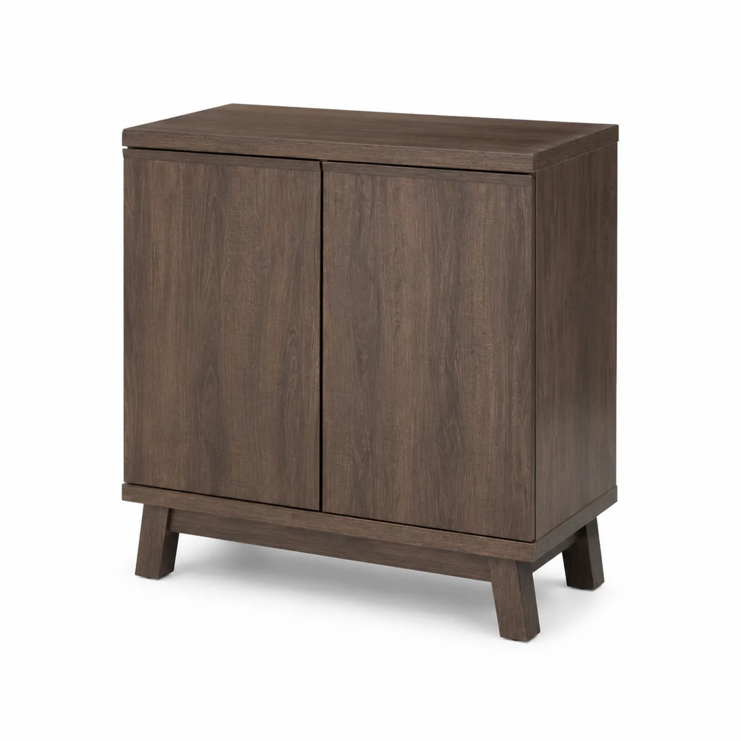 Aparador de Madera de Roble con Puertas Dobles 80x40x90 cm Marrón